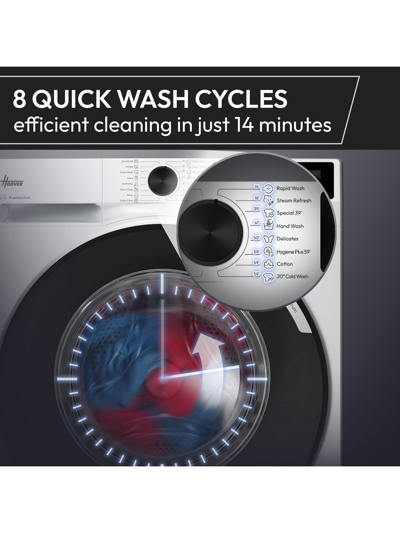Image 5 of 7 of Hoover Pro Wash Series 3 HBWR 4106B8-80 - 10+6kgWhite