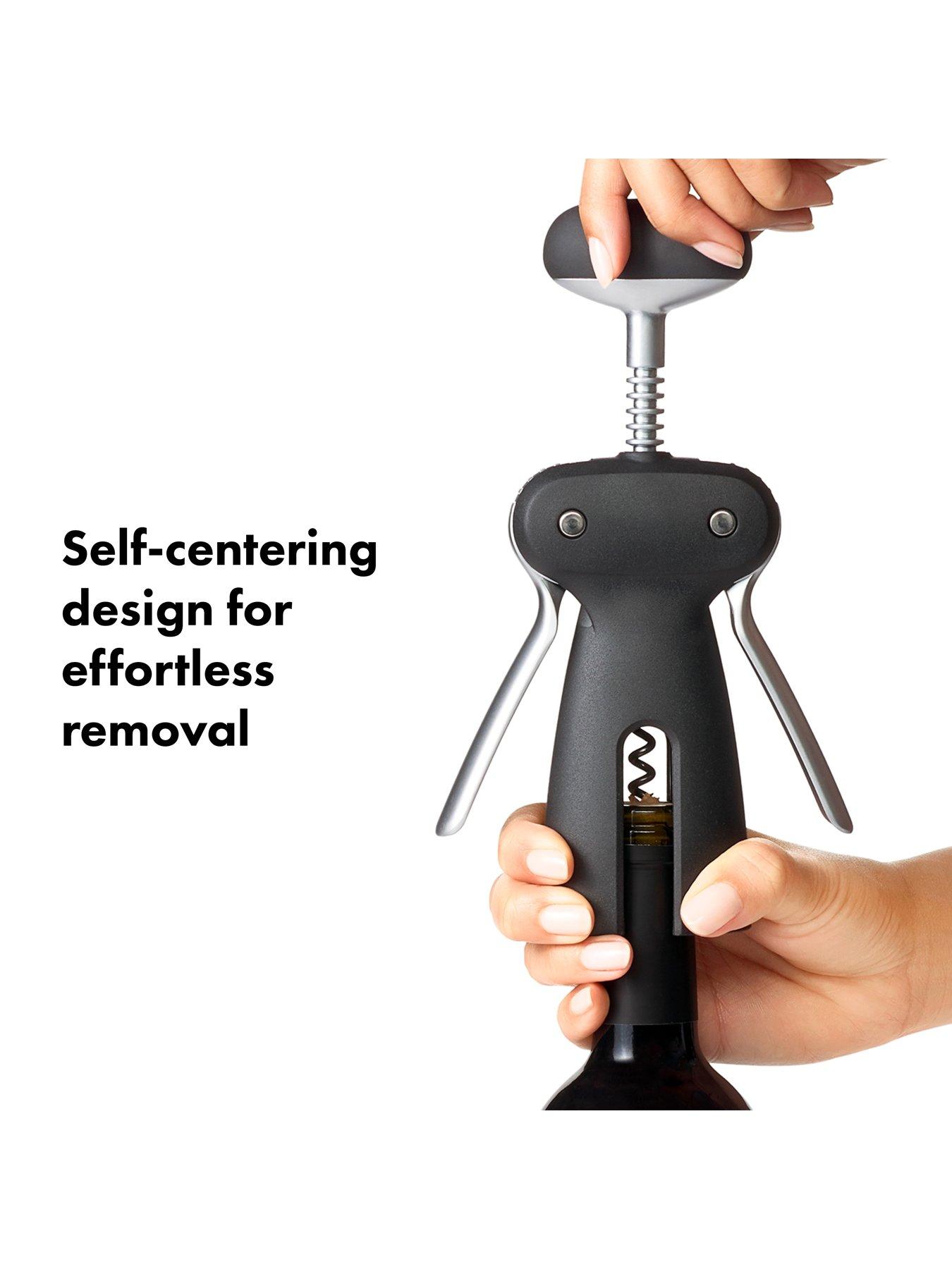 Image 5 of 6 of OXO Steel Winged Corkscrew With Removable Foil Cutter