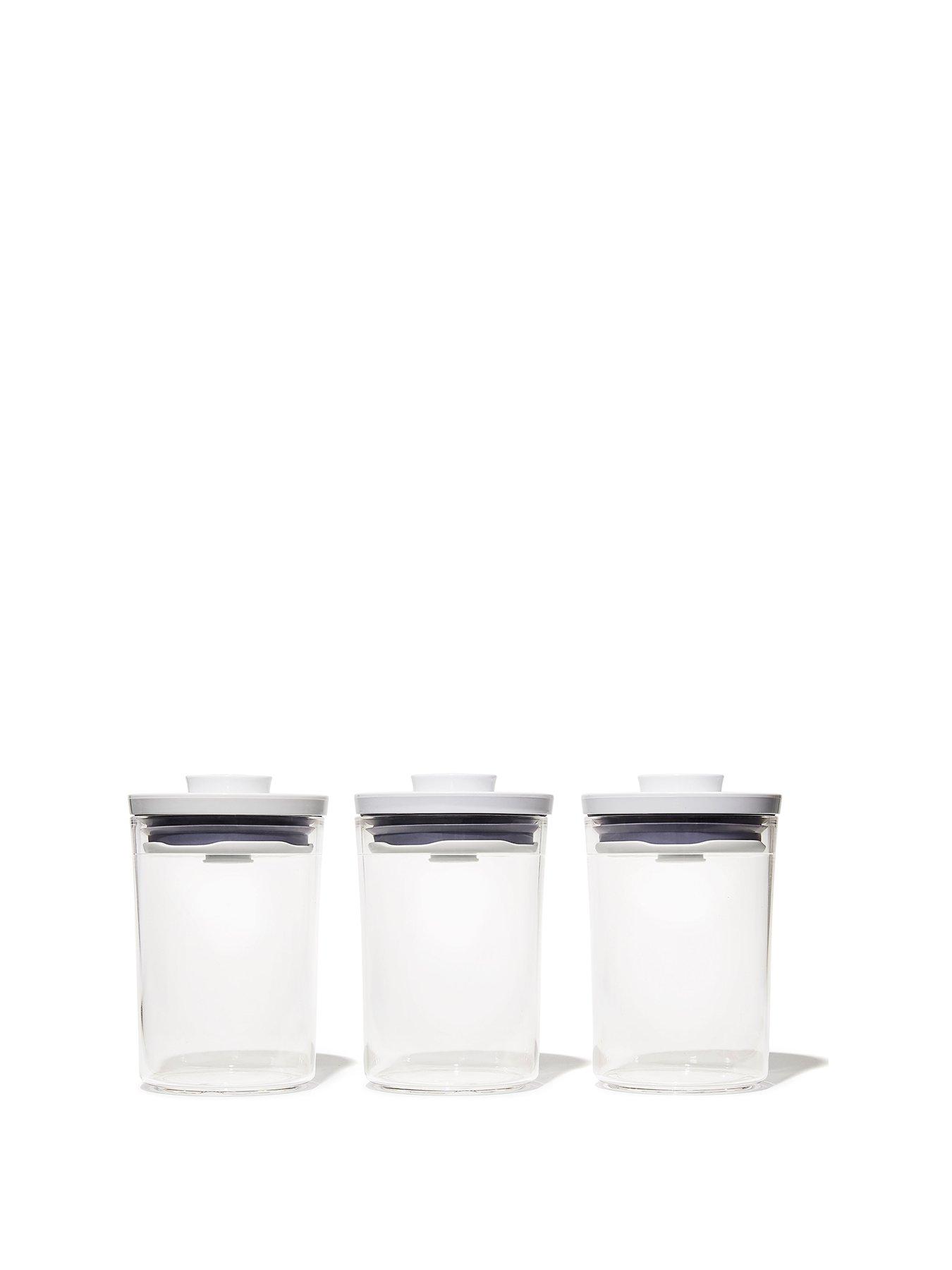 OXO Pop Round 3-piece Mini Canister Set
