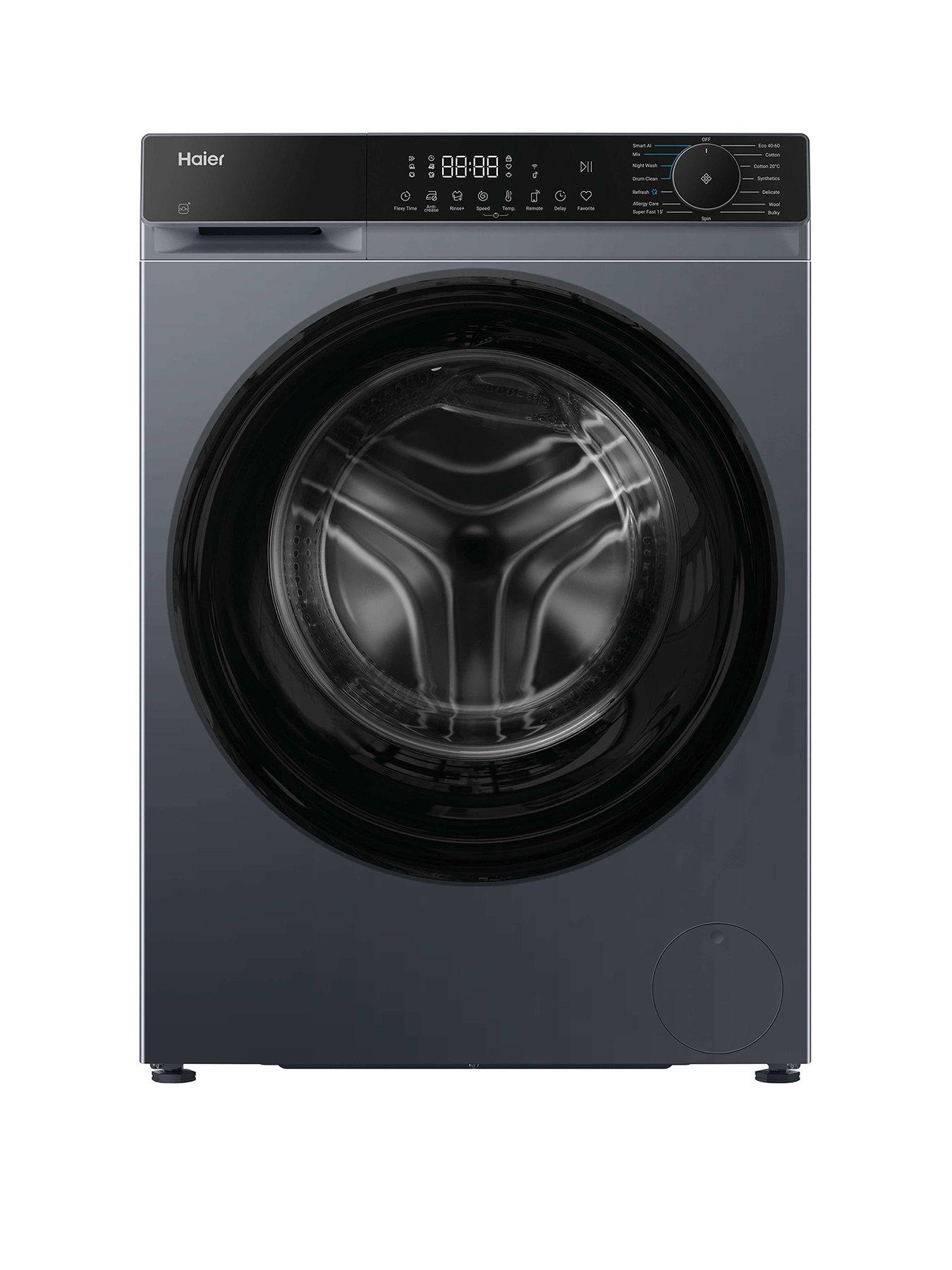Haier X Series 5 HW90BP14357GTUUK 9kg Washing Machine with 1400 rpm spin, WiFi Connected, Graphite, A Rated