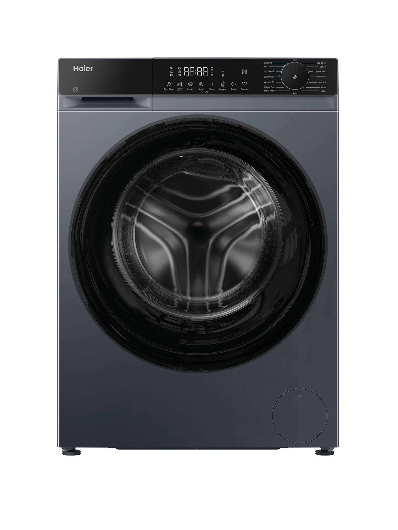 Haier X Series 5 HW100BP14357GUUK 10kg Washing Machine with 1400 rpm spin, WiFi Connected, Graphite, A Rated