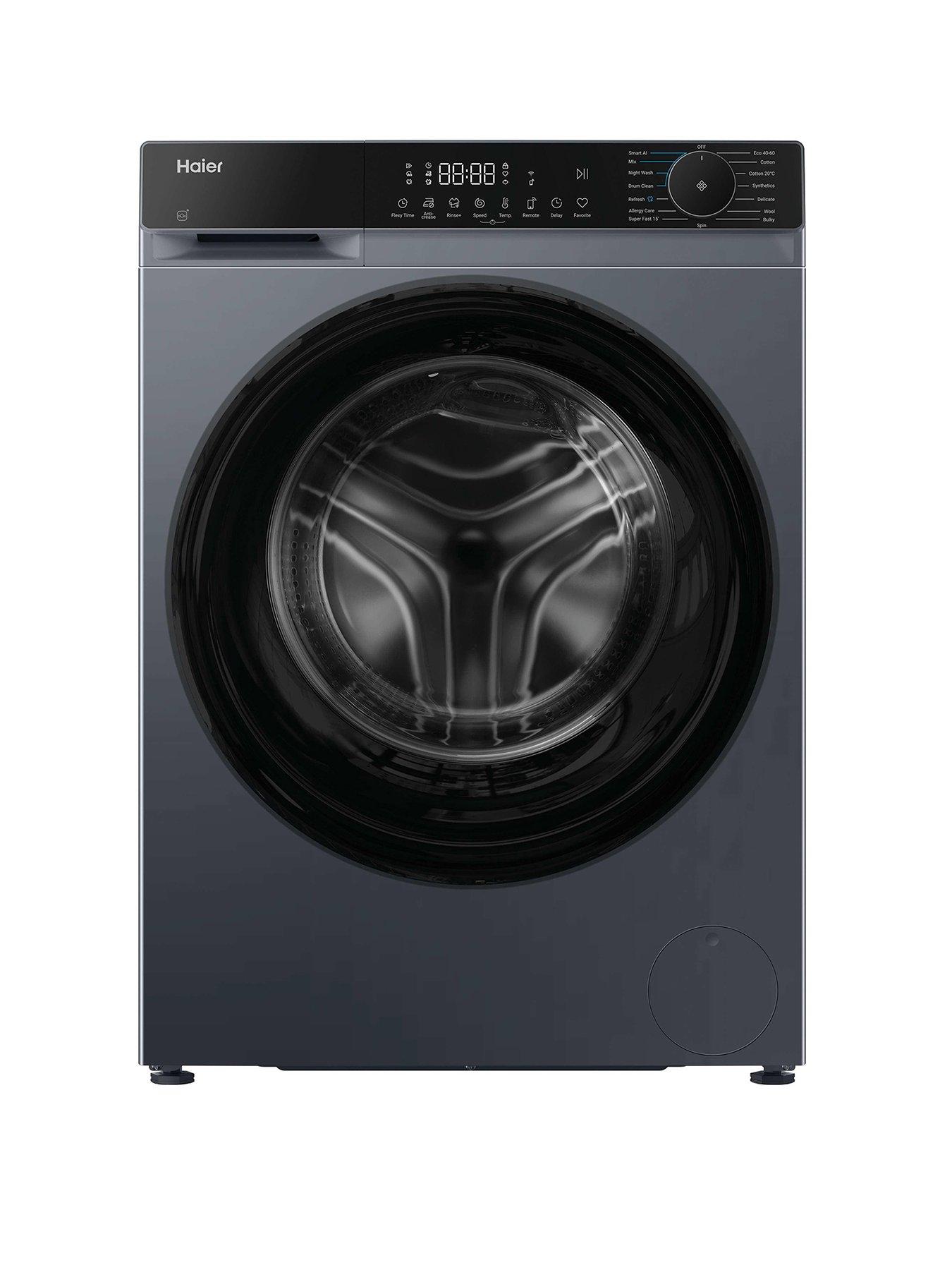 Haier X Series 5 HW130BP14357GUUK 13kg Washing Machine with 1400 rpm spin, WiFi Connected, Graphite, A Rated