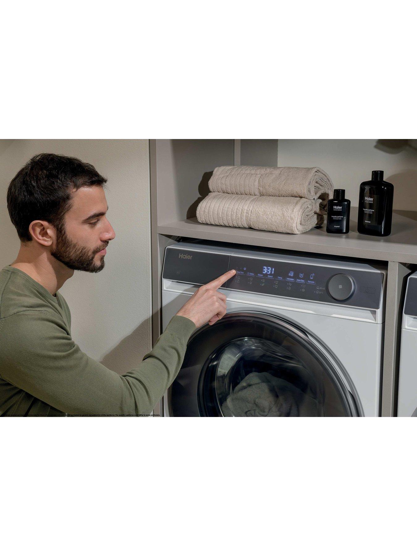 Image 2 of 7 of Haier X Series 7 HW100-B14367U-UK 10kg Washing Machine with 1400 rpm spin, WiFi Connected, White, A Rated