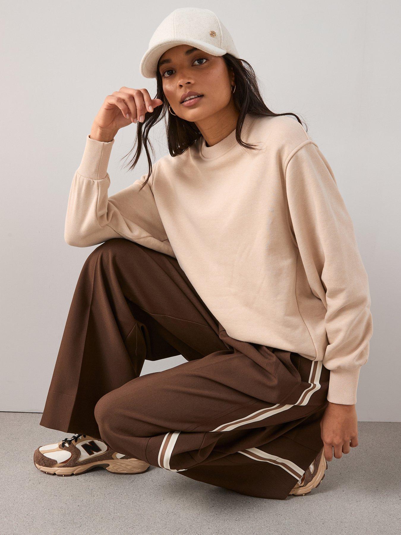 The Very Collection Bubble Hem Sweater - Beige