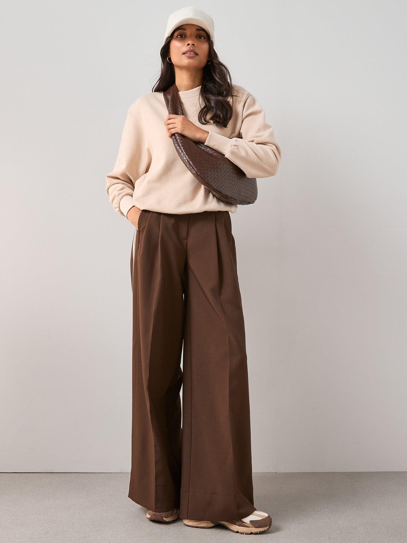 Image 3 of 6 of The Very Collection Bubble Hem Sweater - Beige