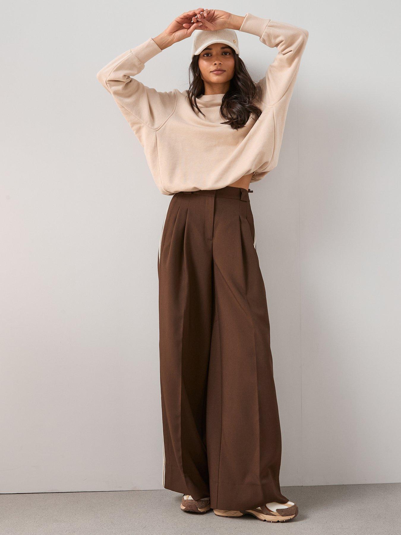 Image 5 of 6 of The Very Collection Bubble Hem Sweater - Beige