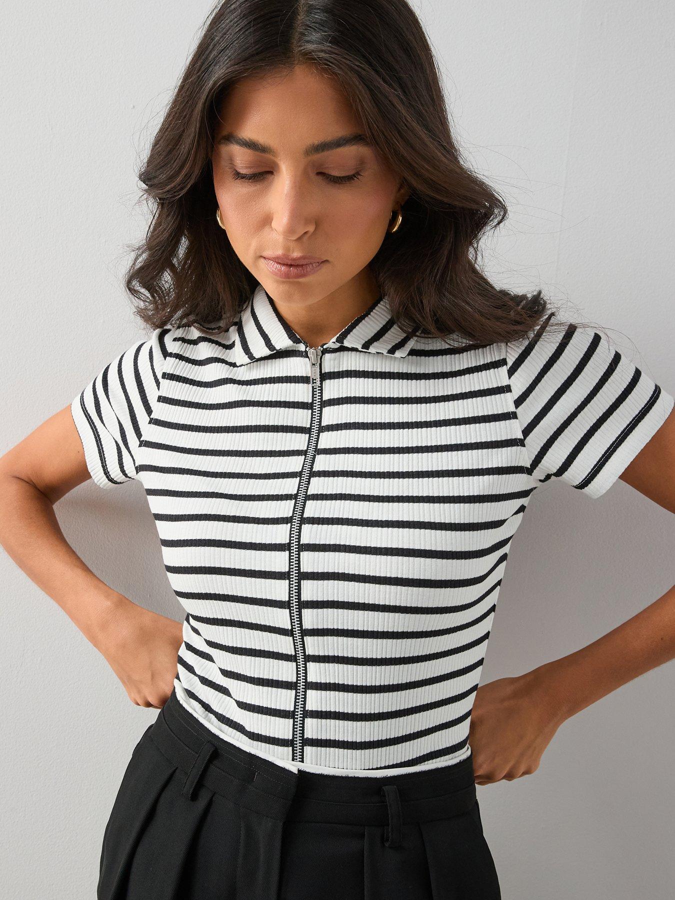 The Very Collection Stripe Polo Top - Multi
