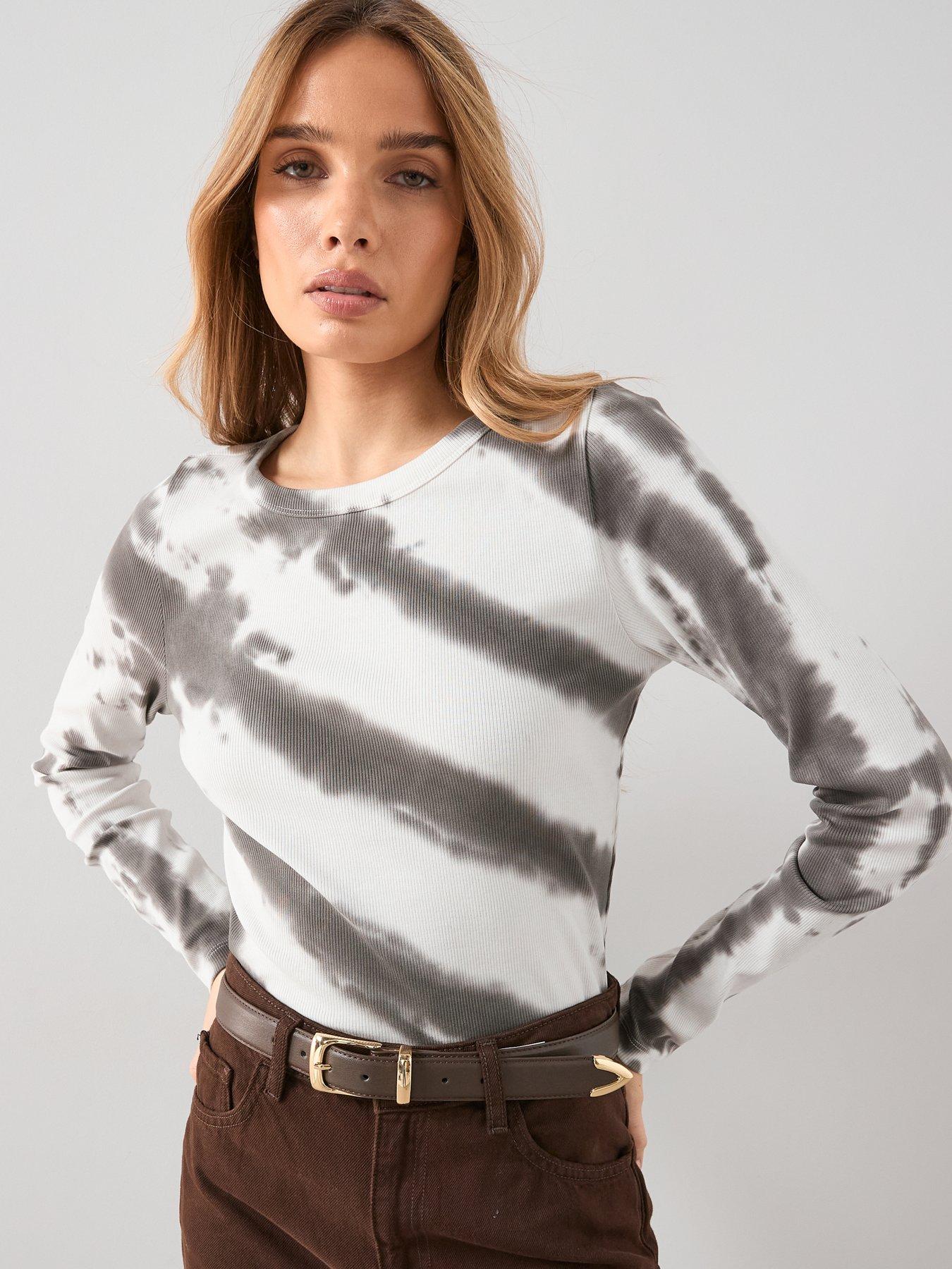 The Very Collection Tie Dye Long Sleeve Top - Multi