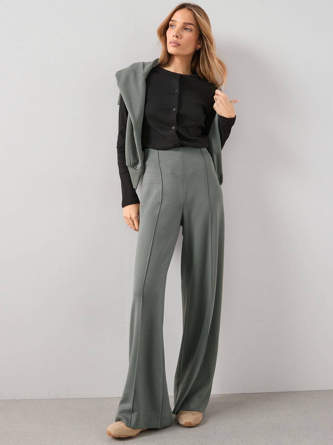 Image 3 of 7 of The Very Collection Button Through Rib Top - Black