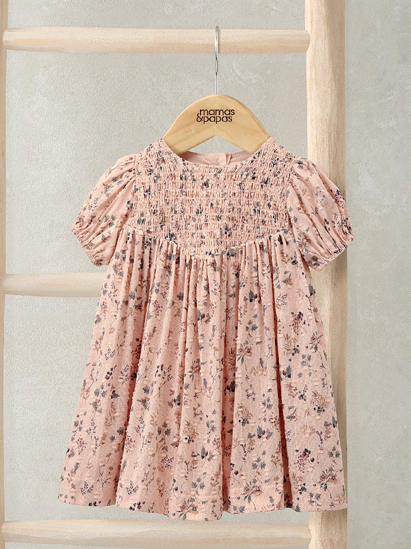 undefined Baby Girls Ditsy Floral Dress - Pink