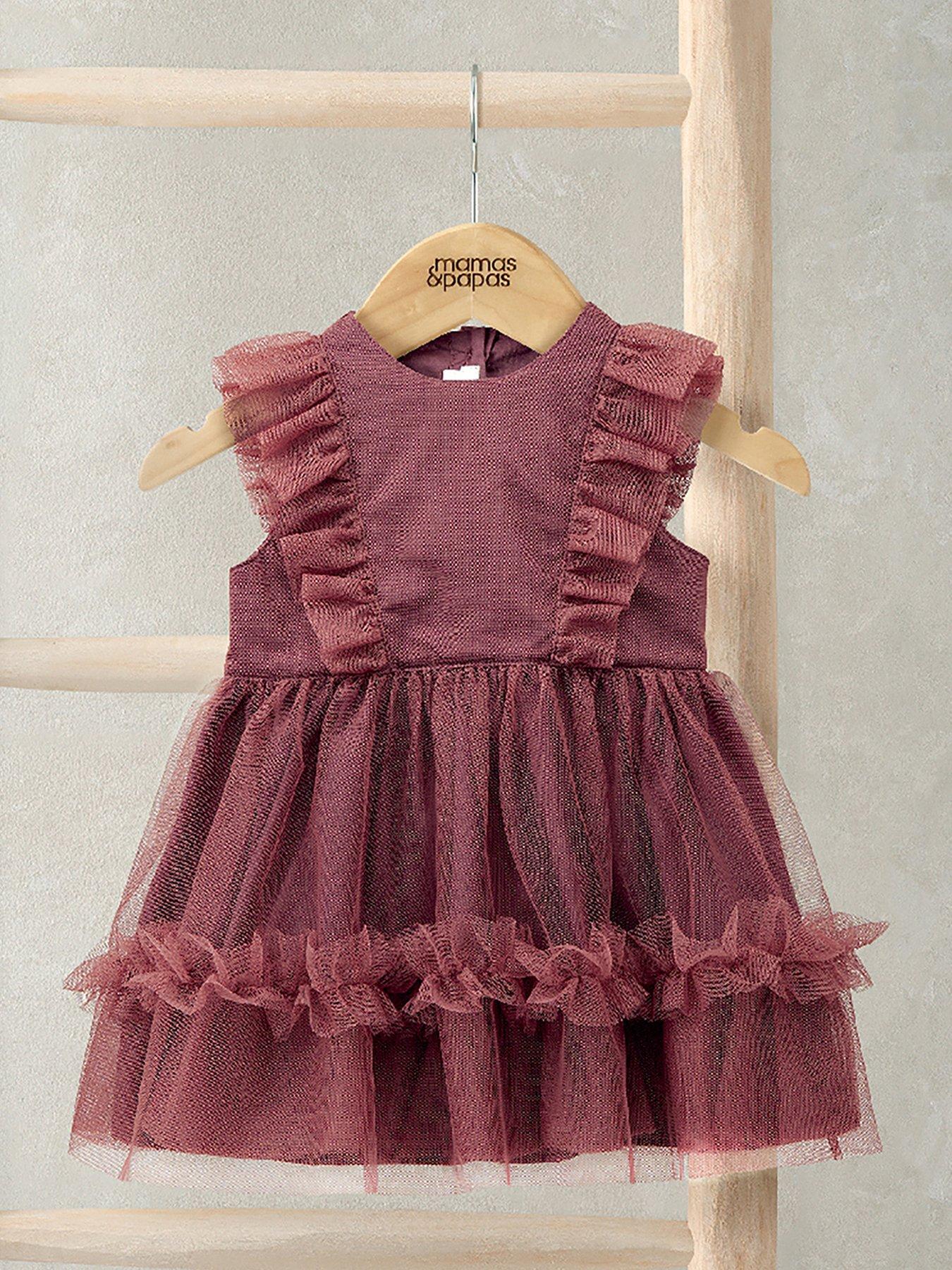 undefined Baby Girls Tulle Frill Dress - Pink