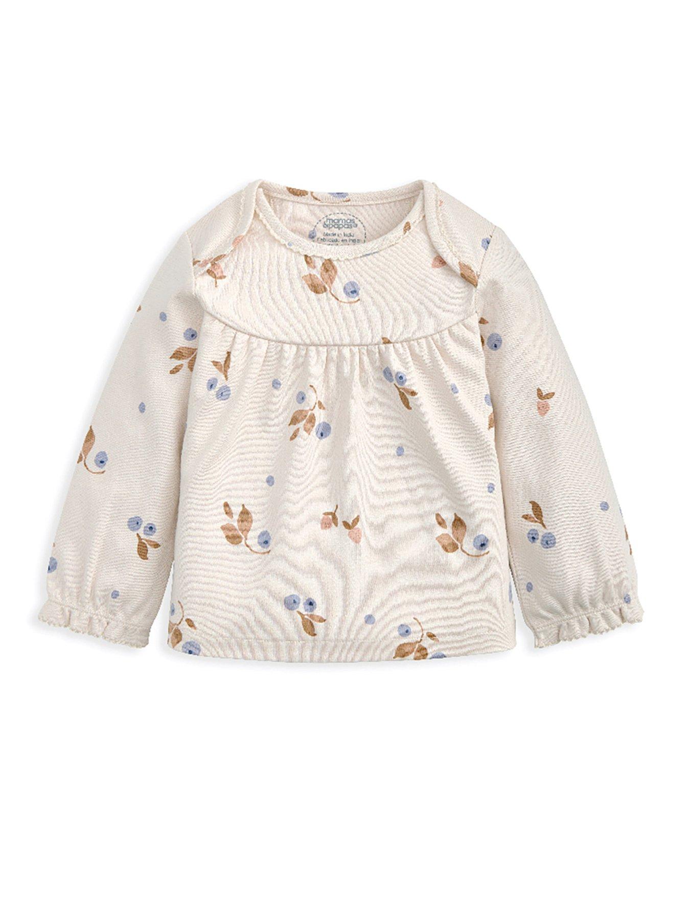Image 3 of 4 of Mamas & Papas Baby Girls Berries Print Pyjamas - Cream