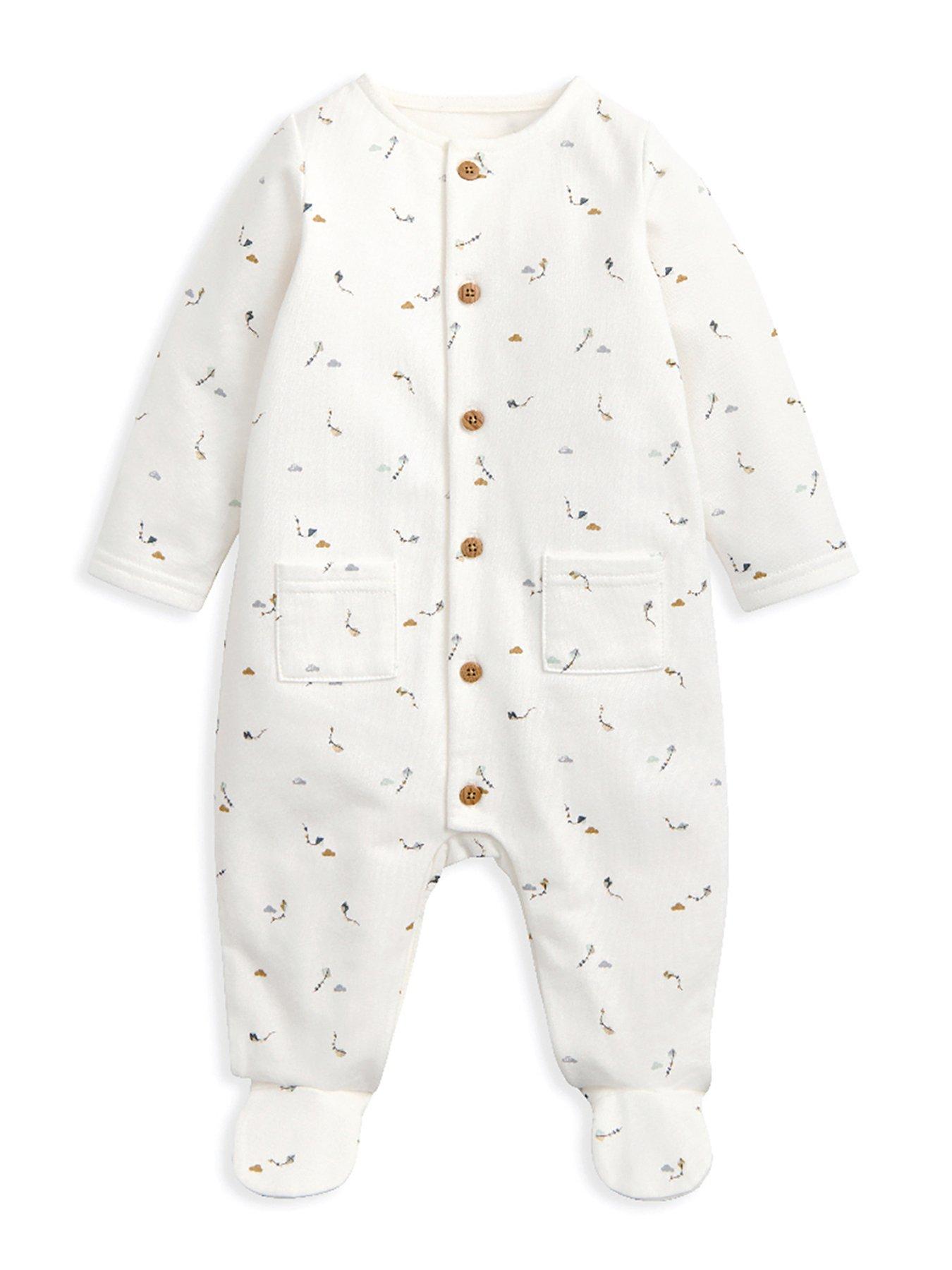 Mamas & Papas Baby Boys Kite Print All In One - White