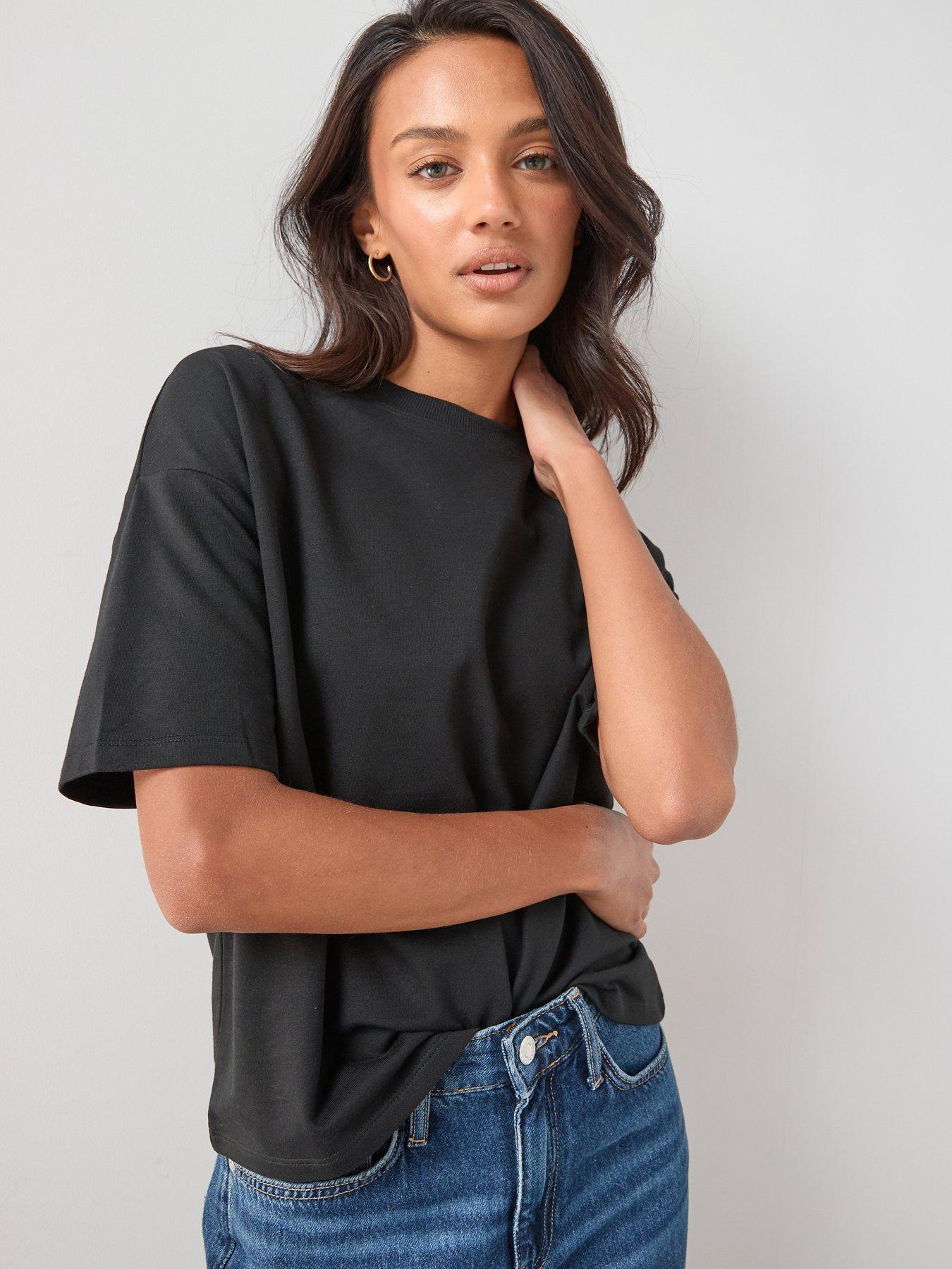 The Very Collection Heavy Weight Relaxed Fit Short Sleeve T-shirt - Black