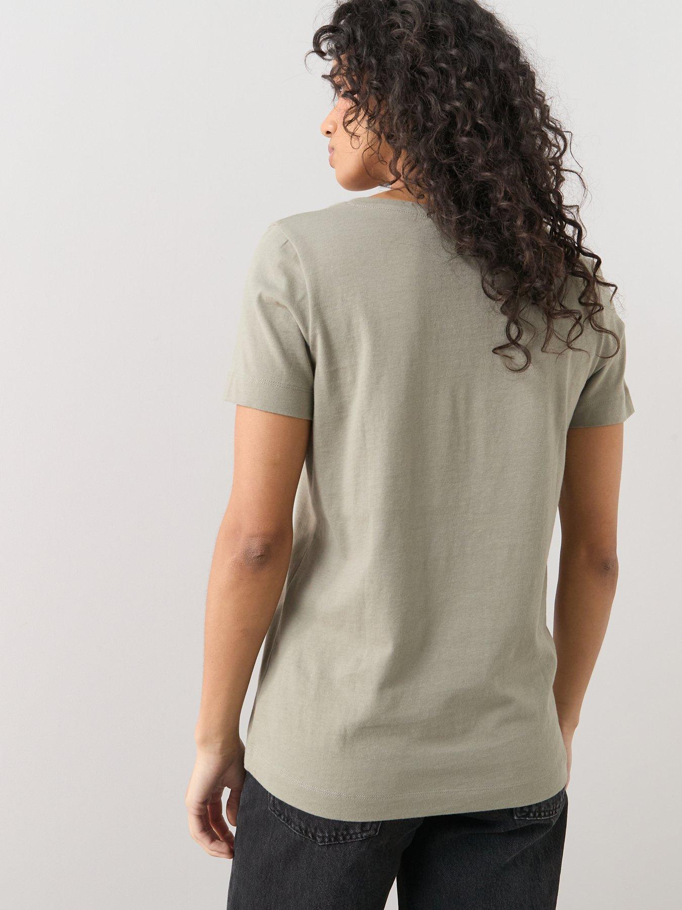 Image 2 of 6 of The Very Collection V-Neck T-Shirt - Green