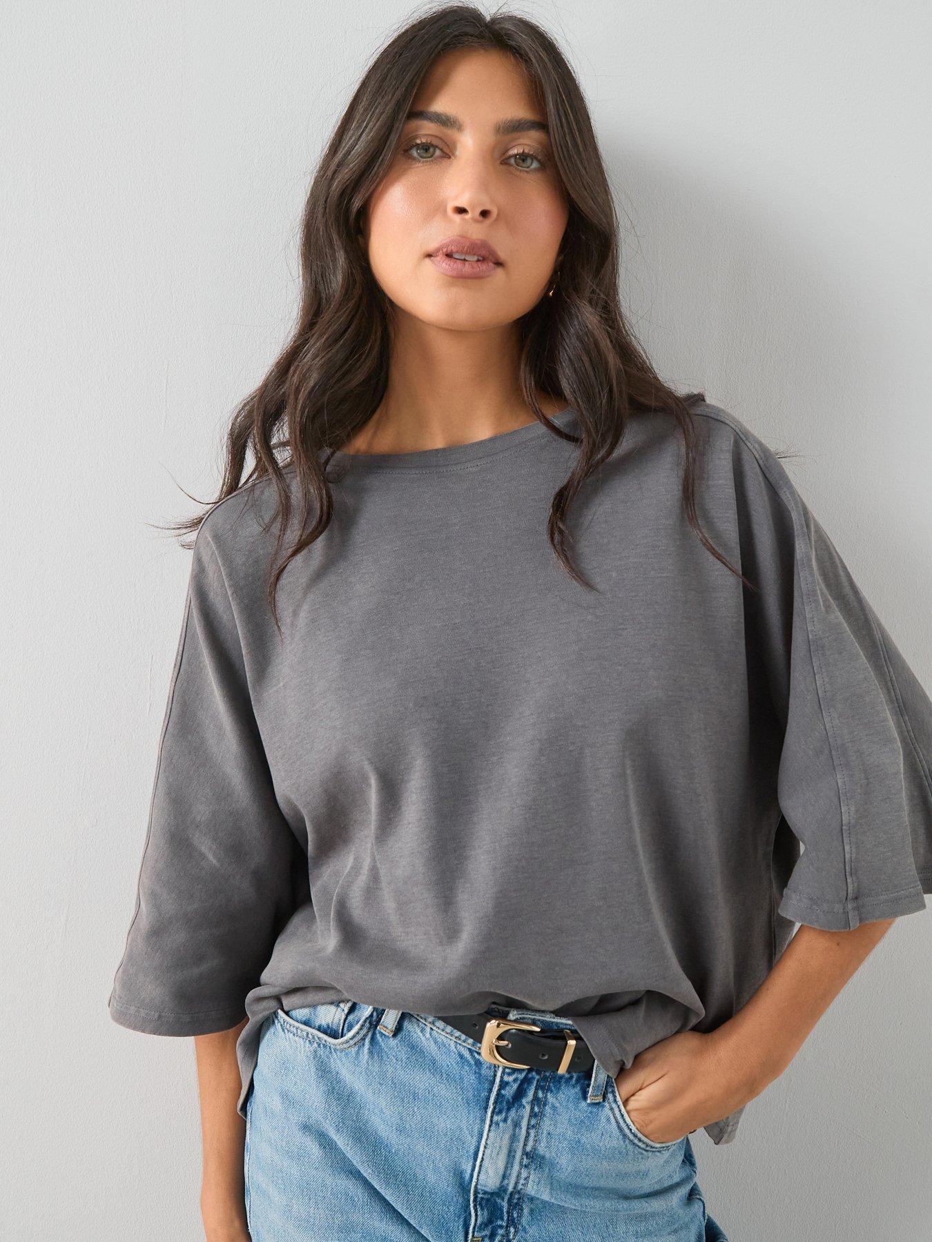 The Very Collection Washed T-Shirt - Grey
