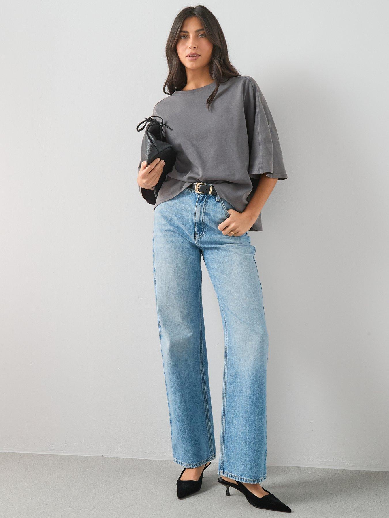 Image 5 of 6 of The Very Collection Washed T-Shirt - Grey