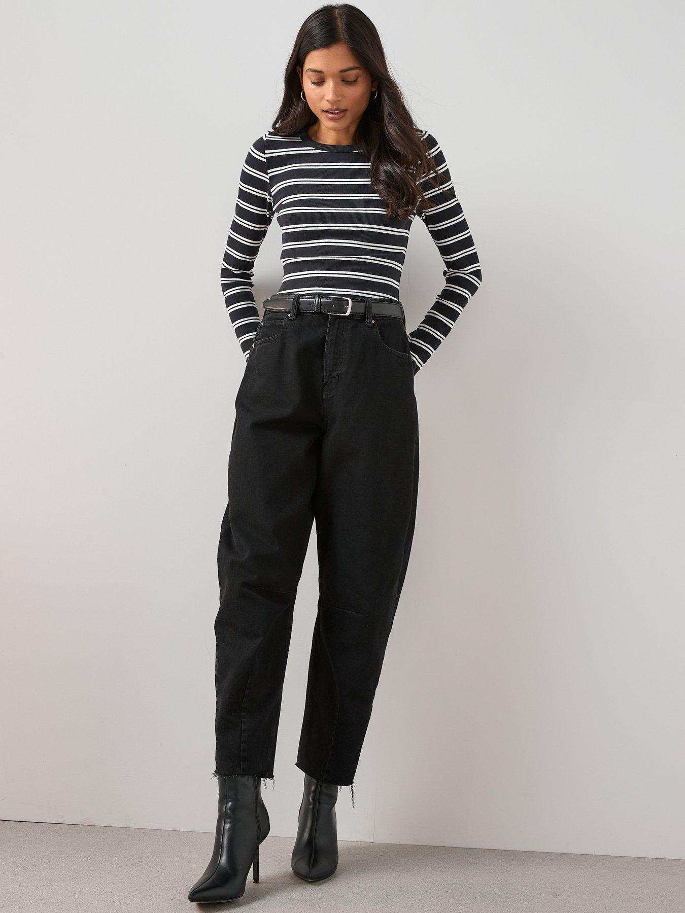 Image 5 of 7 of The Very Collection Stretch Long Sleeve Rib T-shirt
