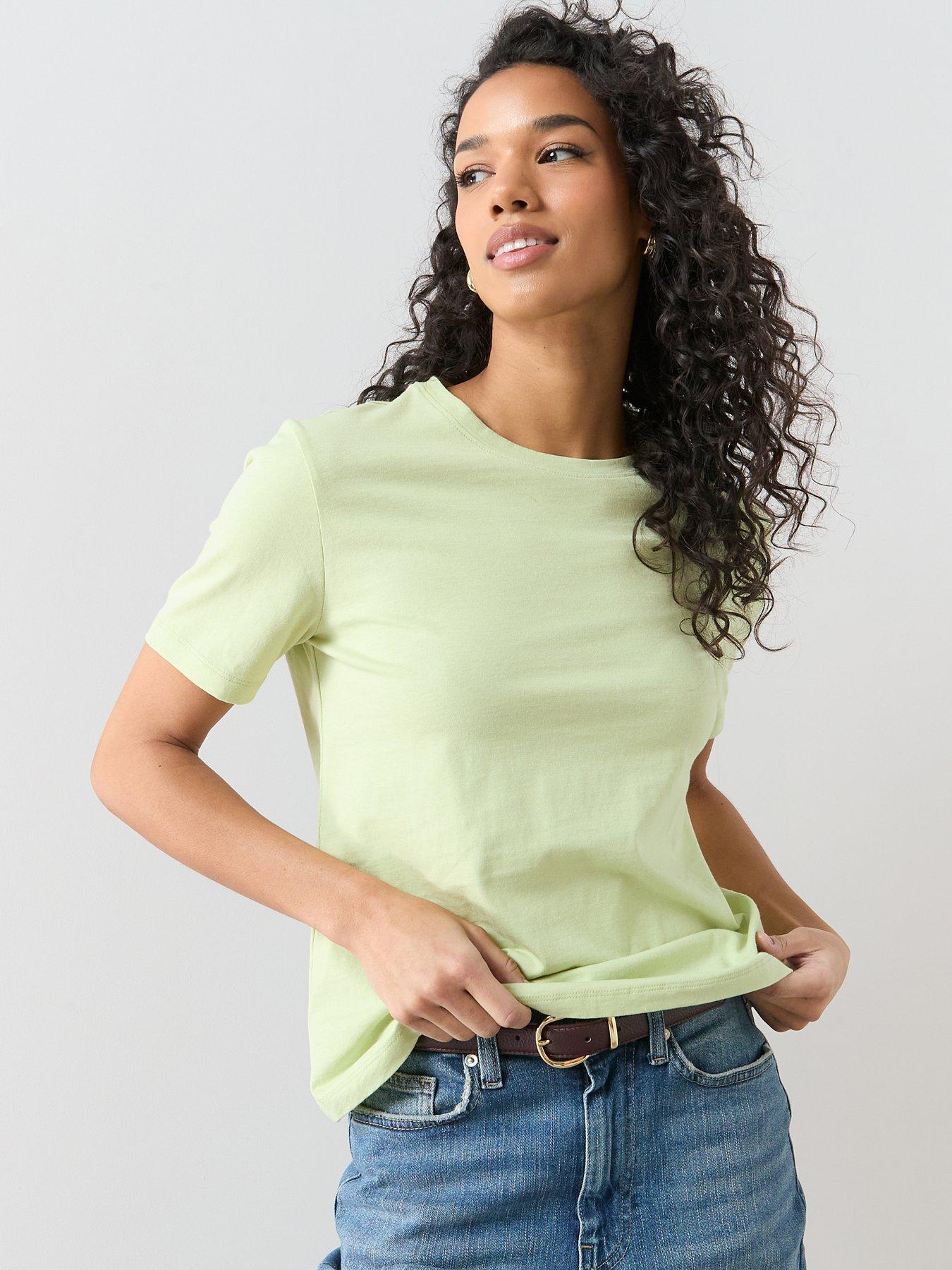 The Very Collection Crew Neck T-Shirt - Green | Very