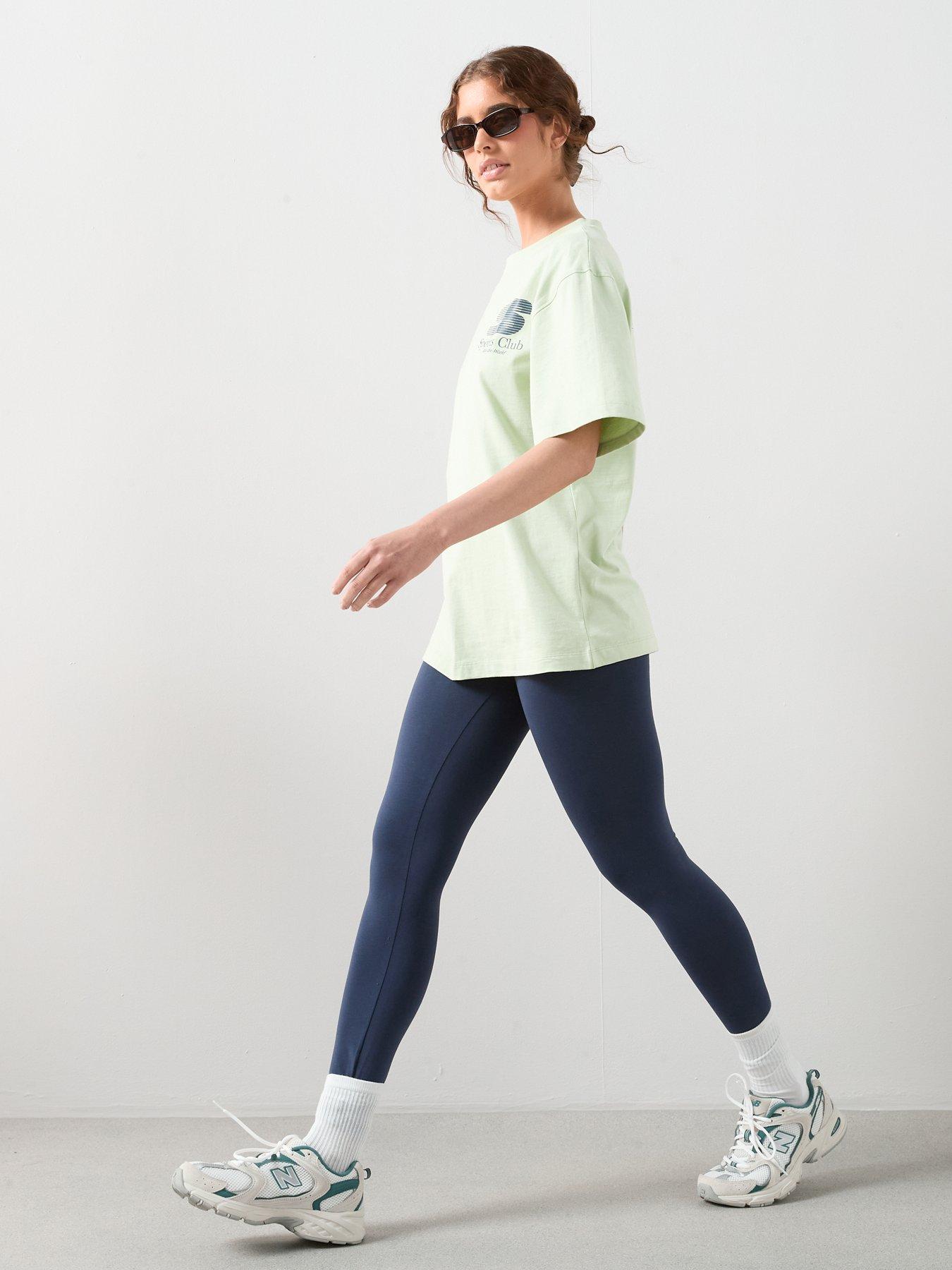Image 6 of 6 of The Very Collection Green Graphic Sports T-Shirt - Green