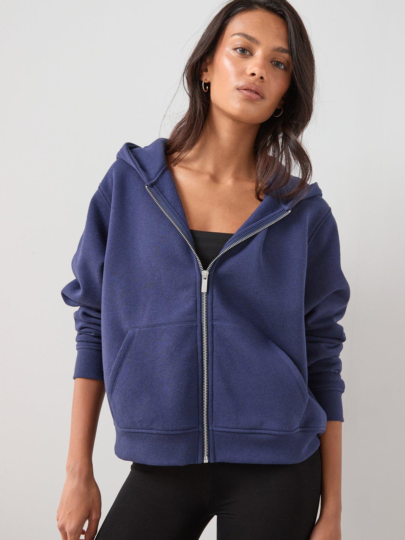 The Very Collection Zip Up Hoodie - Blue