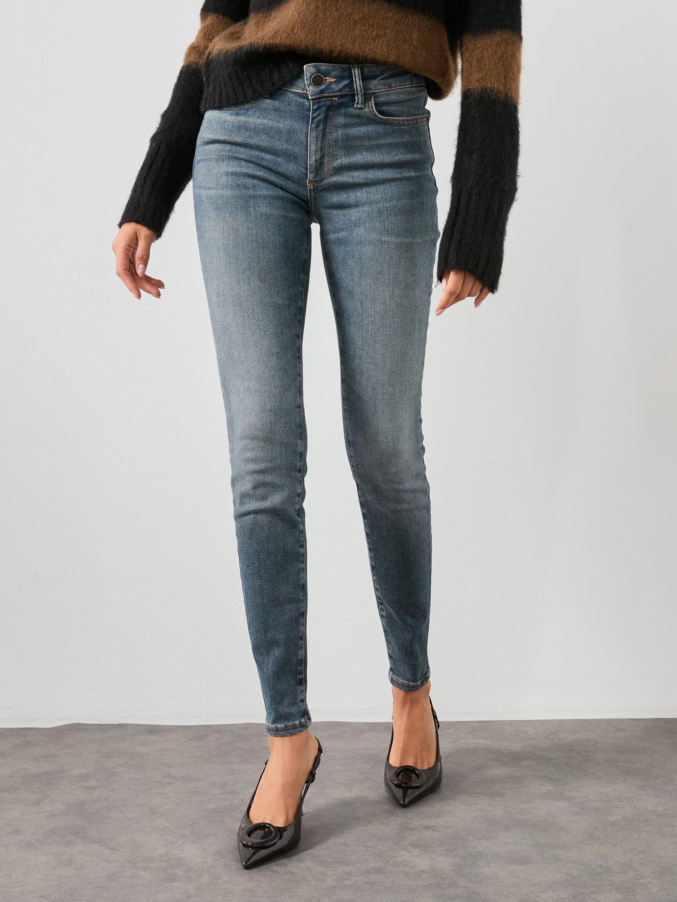 Allsaints Miller Size Me Skinny Jeans - Blue