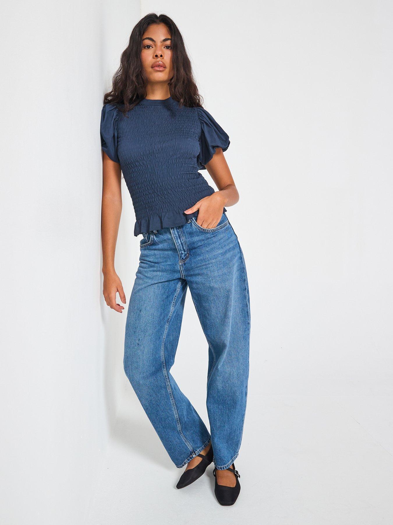 (取寄) オールセインツ レディース トップ AllSaints women Dael Top Midnight Blue AllSaints Dael Top - Blue | Very