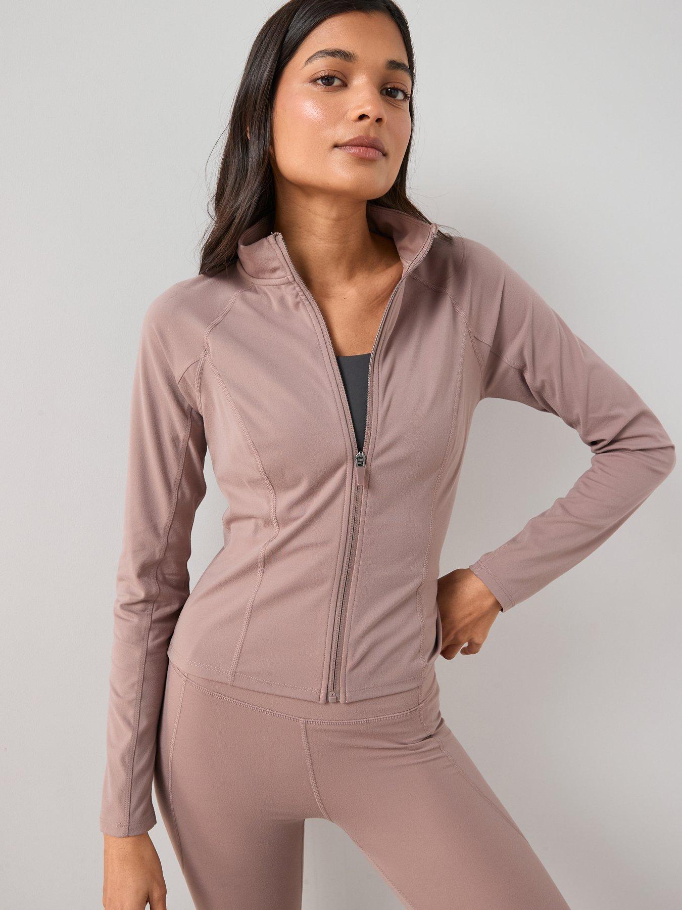 The Very Collection Zip Through Athleisure Jacket - Taupe