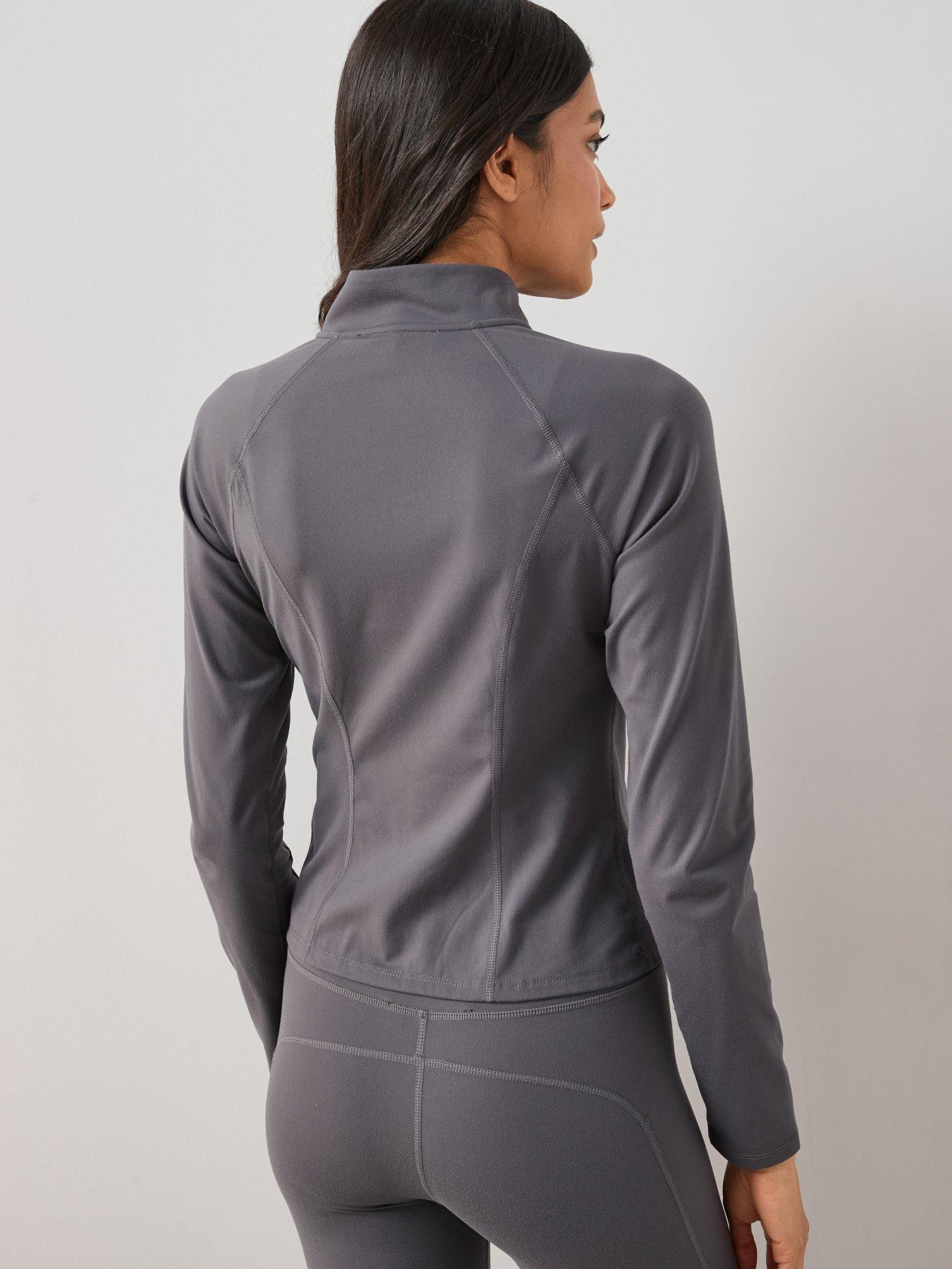 Image 2 of 6 of The Very Collection Zip Through Athleisure Jacket - Grey