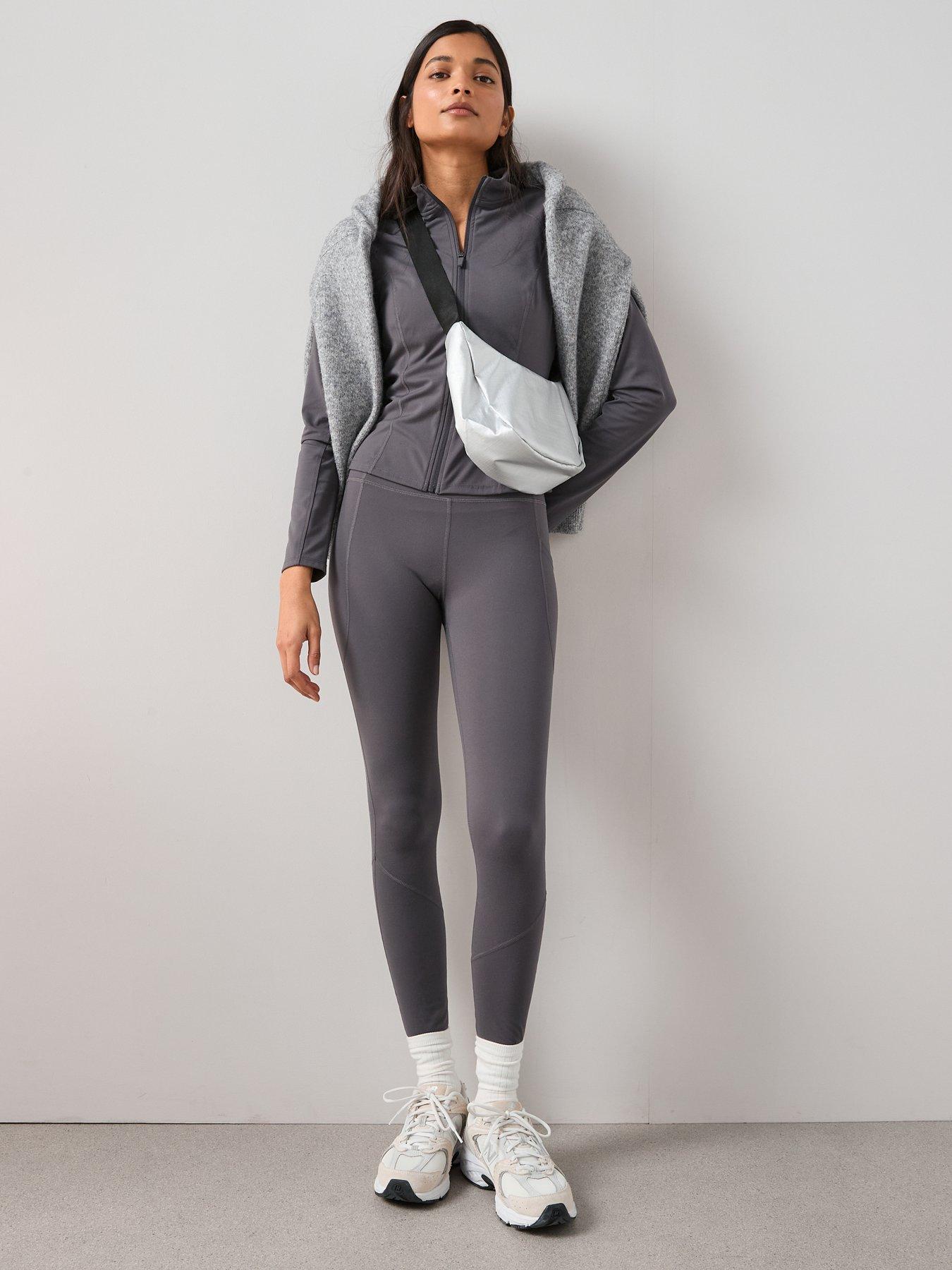 Image 3 of 6 of The Very Collection Zip Through Athleisure Jacket - Grey