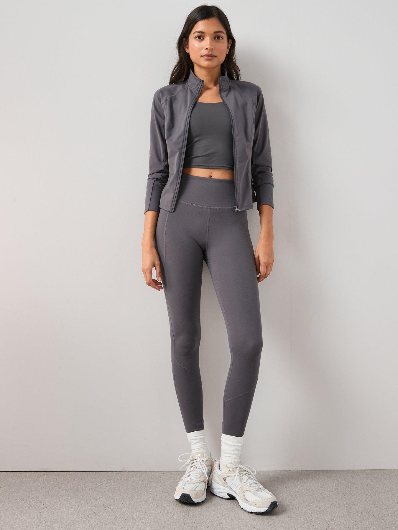 Image 5 of 6 of The Very Collection Zip Through Athleisure Jacket - Grey