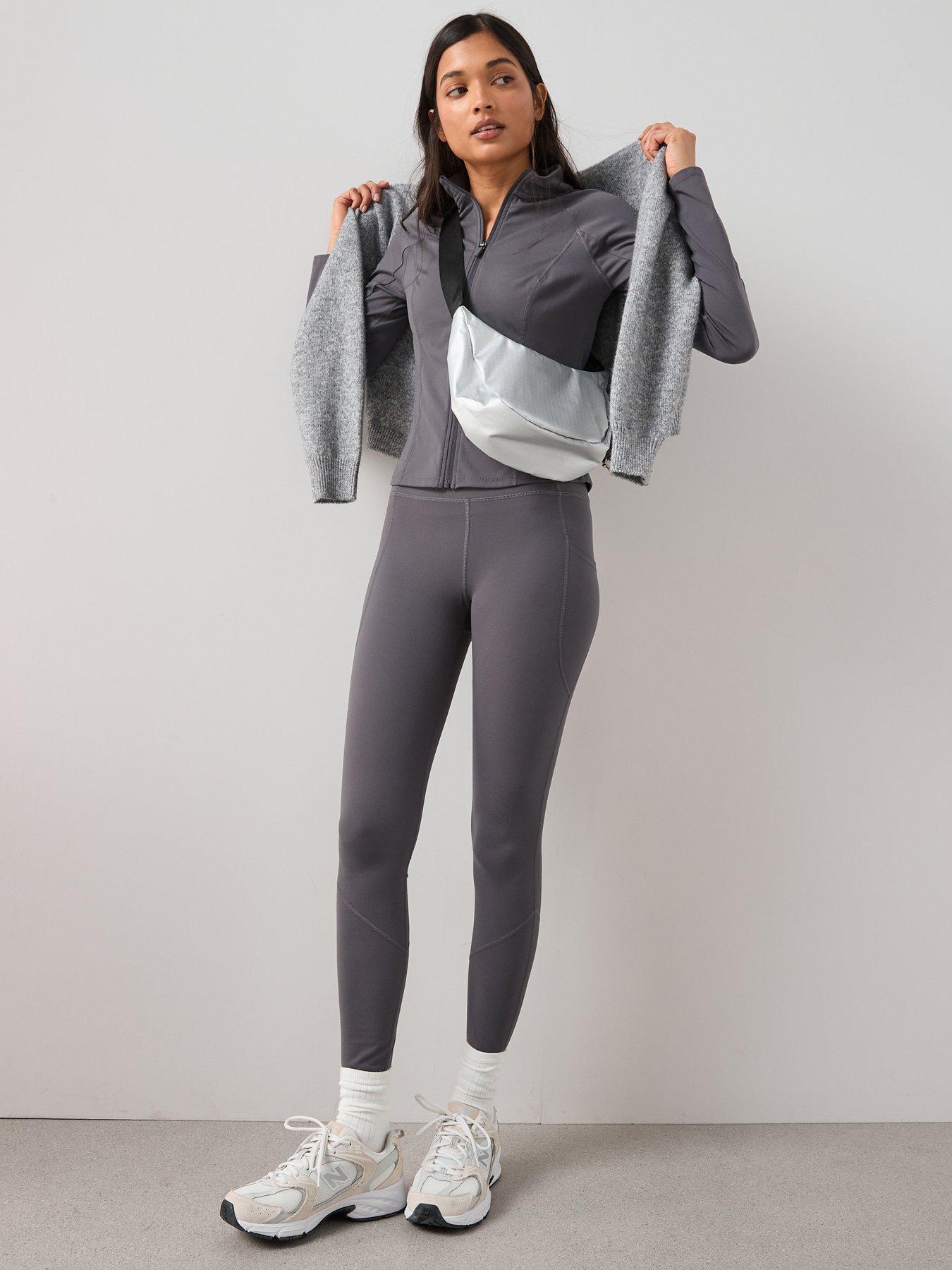 Image 6 of 6 of The Very Collection Zip Through Athleisure Jacket - Grey
