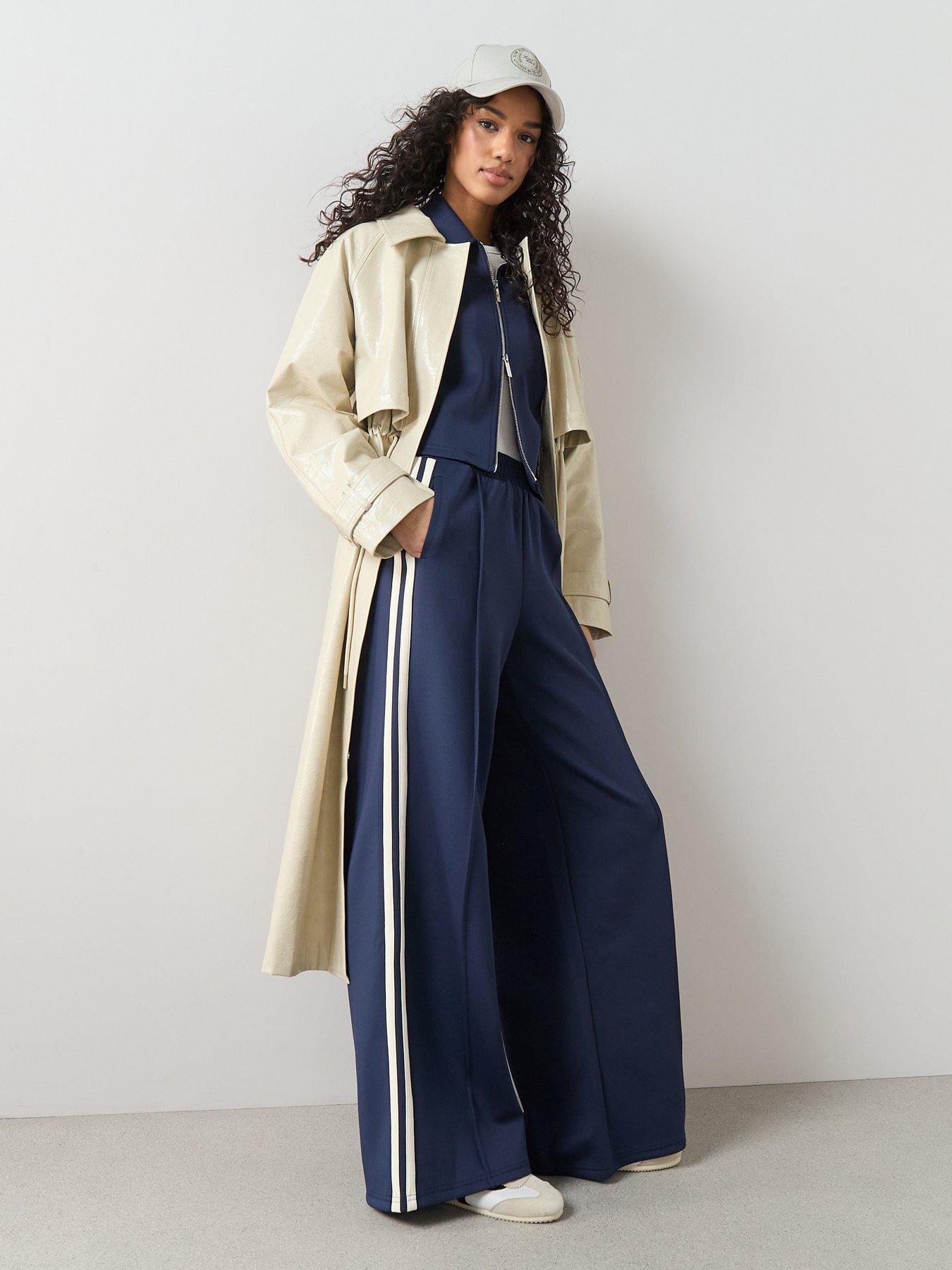 Image 3 of 6 of The Very Collection Zip Through Side Stripe Jacket Co-ord