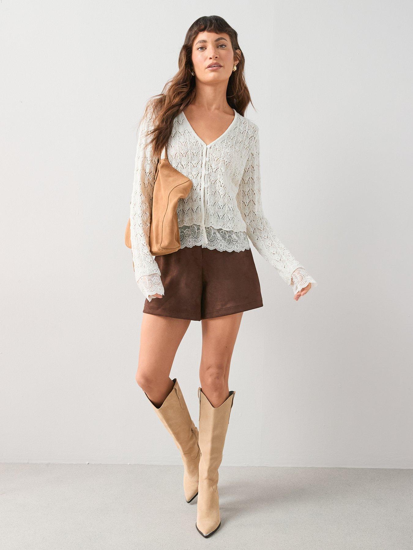 Image 3 of 6 of The Very Collection Suede Short