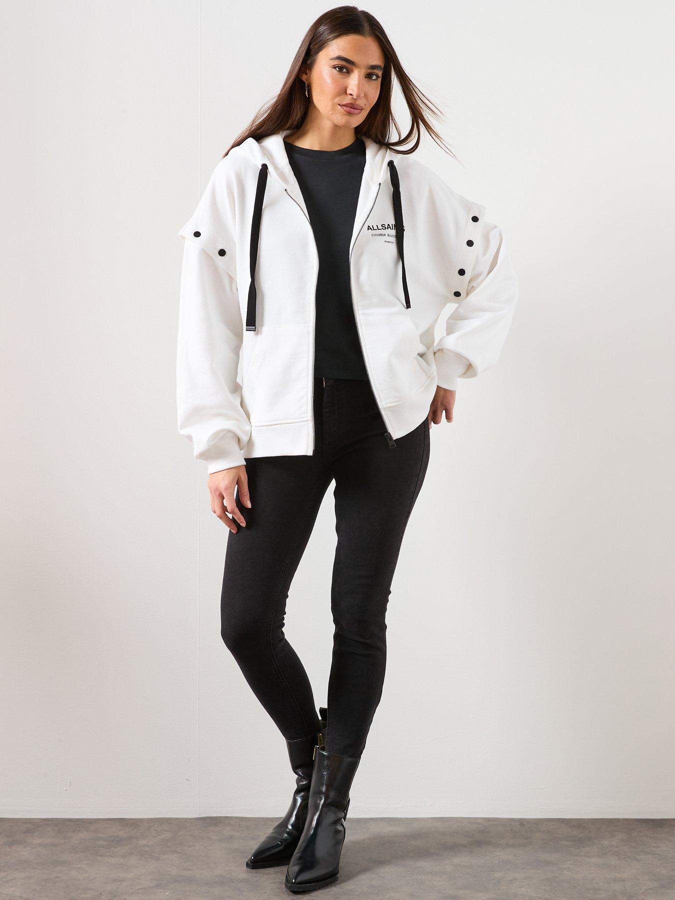 Image 3 of 6 of AllSaints Omnium Amphia Hoodie - White