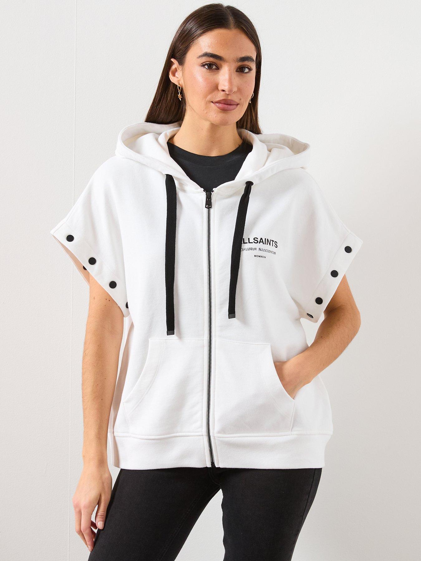Image 4 of 6 of AllSaints Omnium Amphia Hoodie - White