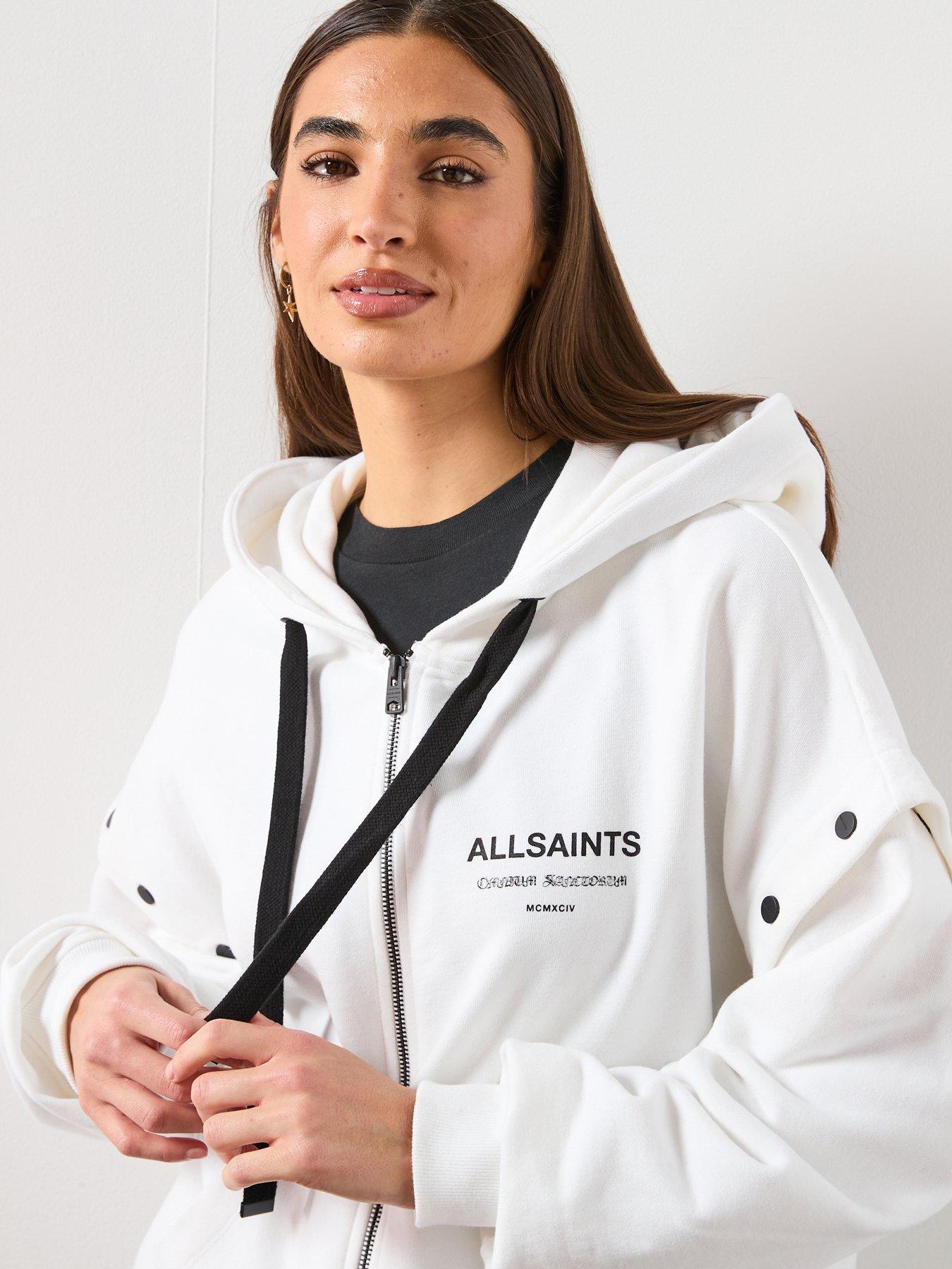 Image 5 of 6 of AllSaints Omnium Amphia Hoodie - White