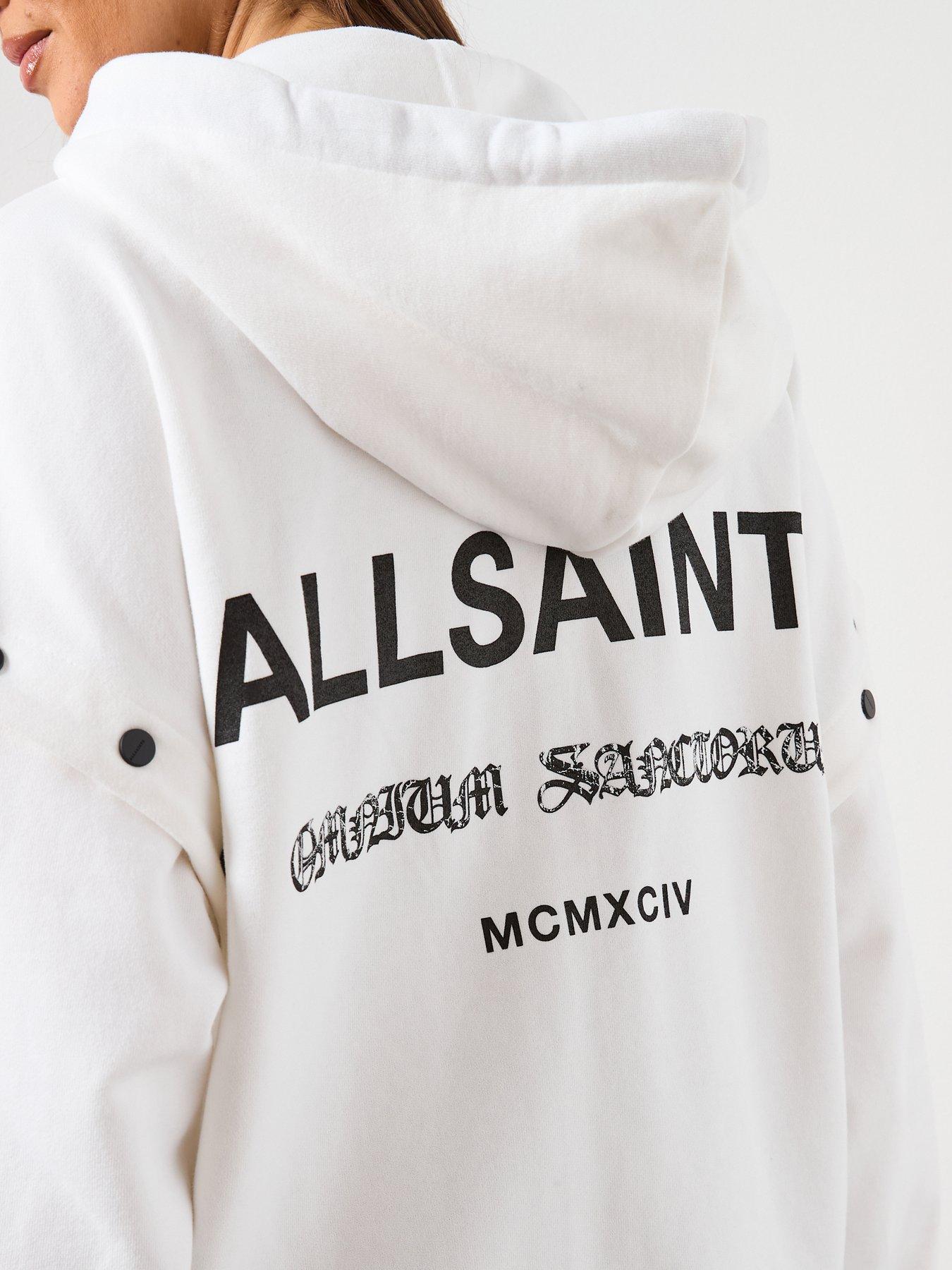 Image 6 of 6 of AllSaints Omnium Amphia Hoodie - White