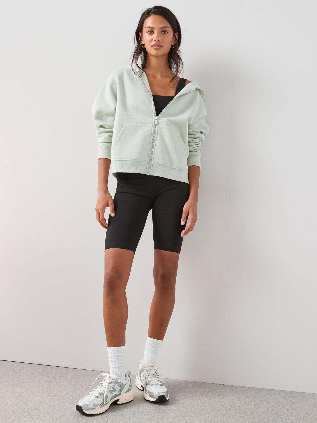 Image 4 of 7 of The Very Collection Zip Up Hoodie - Sage