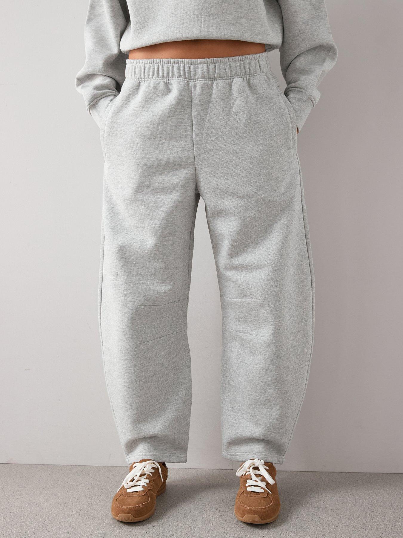 The Very Collection Barrel Leg Joggers Co-ord - Grey