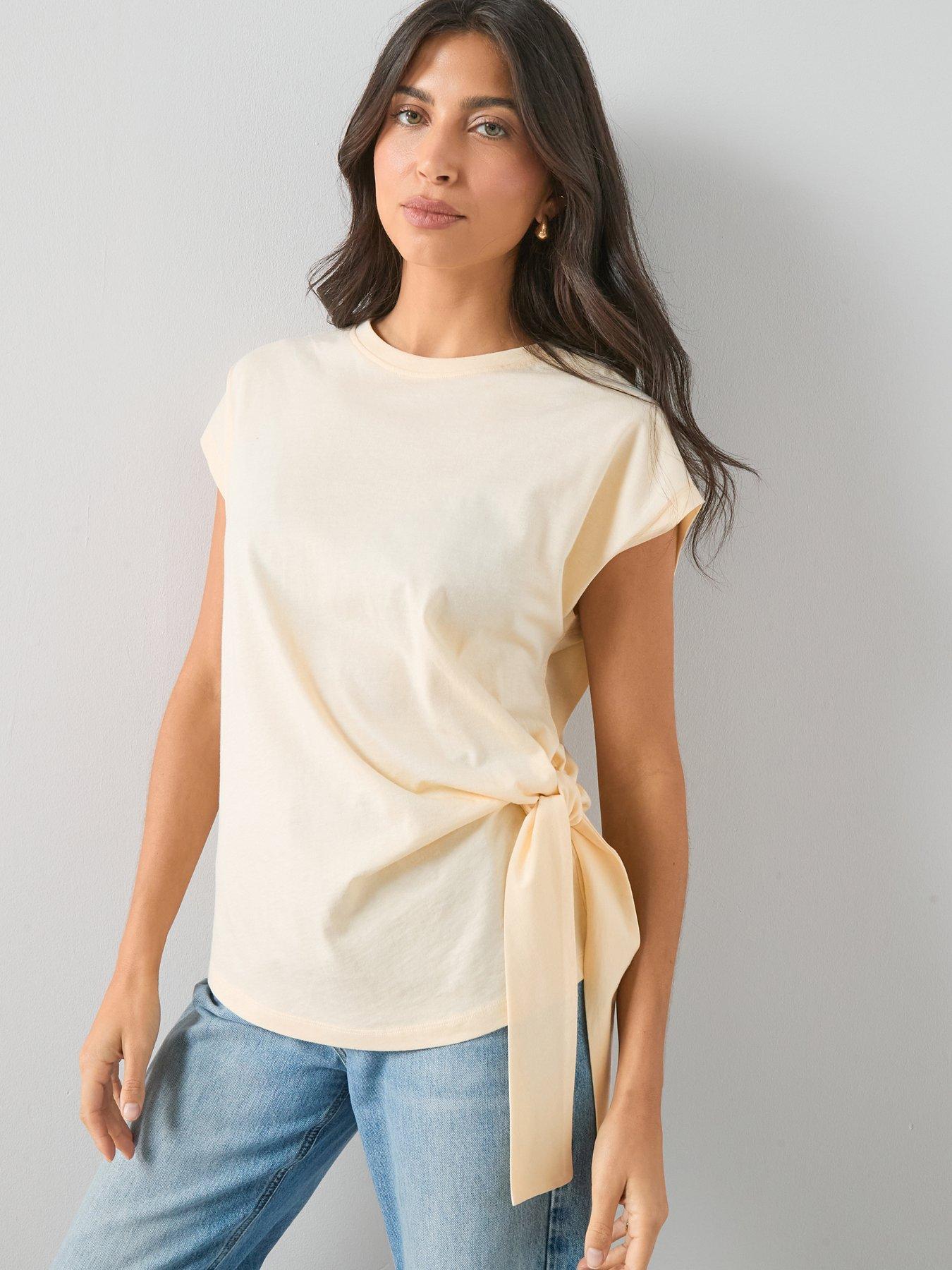 The Very Collection Tie Side T-Shirt - Yellow