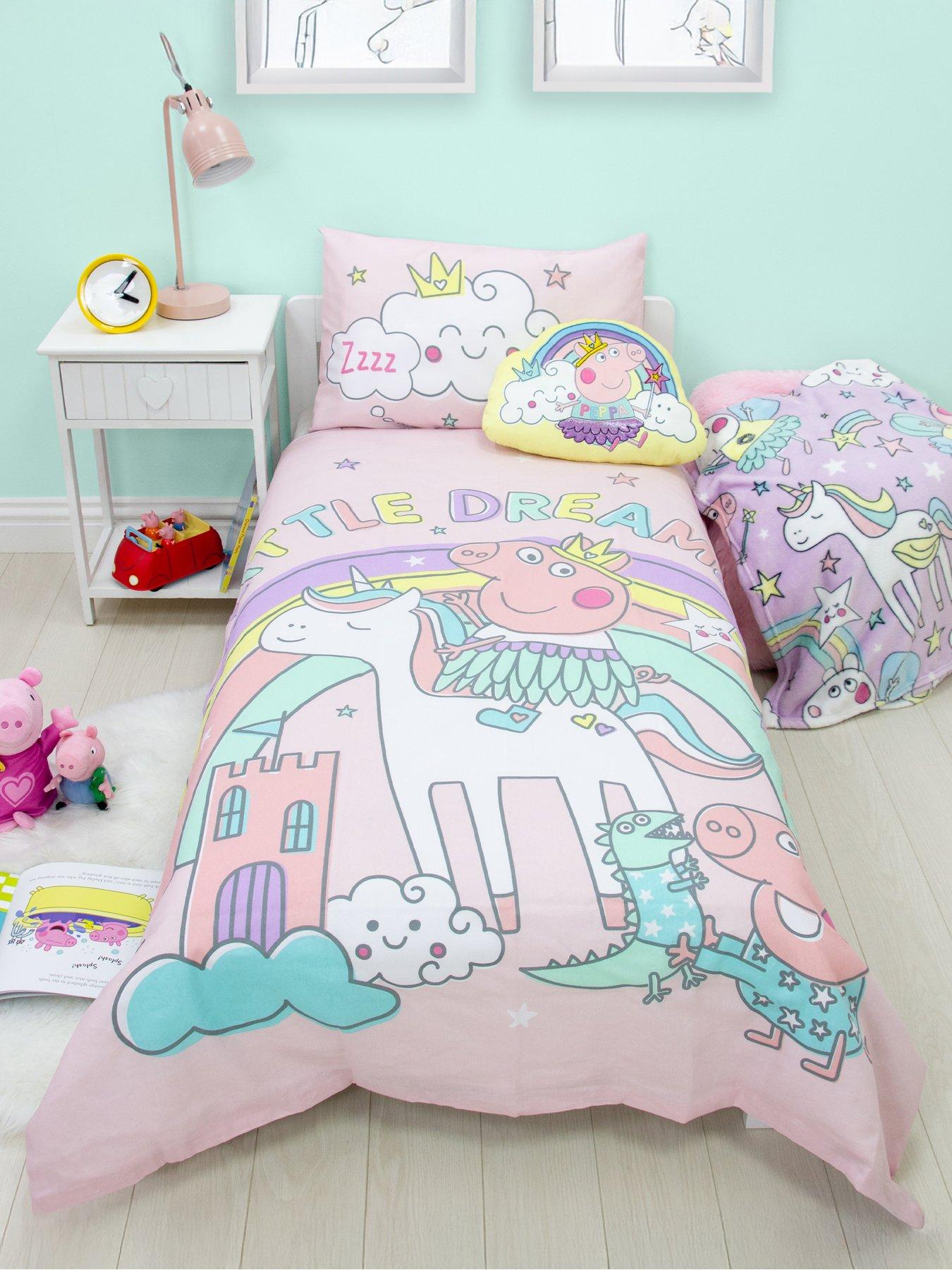 Image 1 of 6 of Peppa Pig Bedtime Panel Duvet - Junior