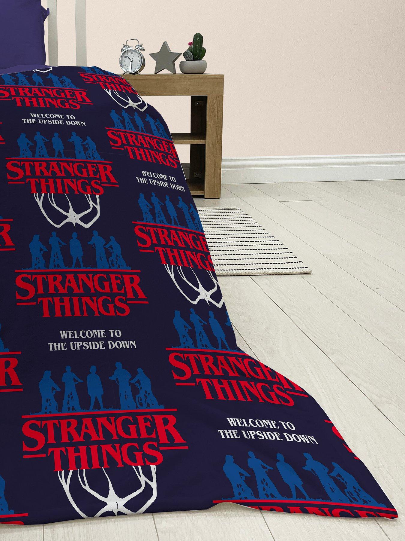 Image 1 of 4 of Stranger Things Flames Fleece Blanket