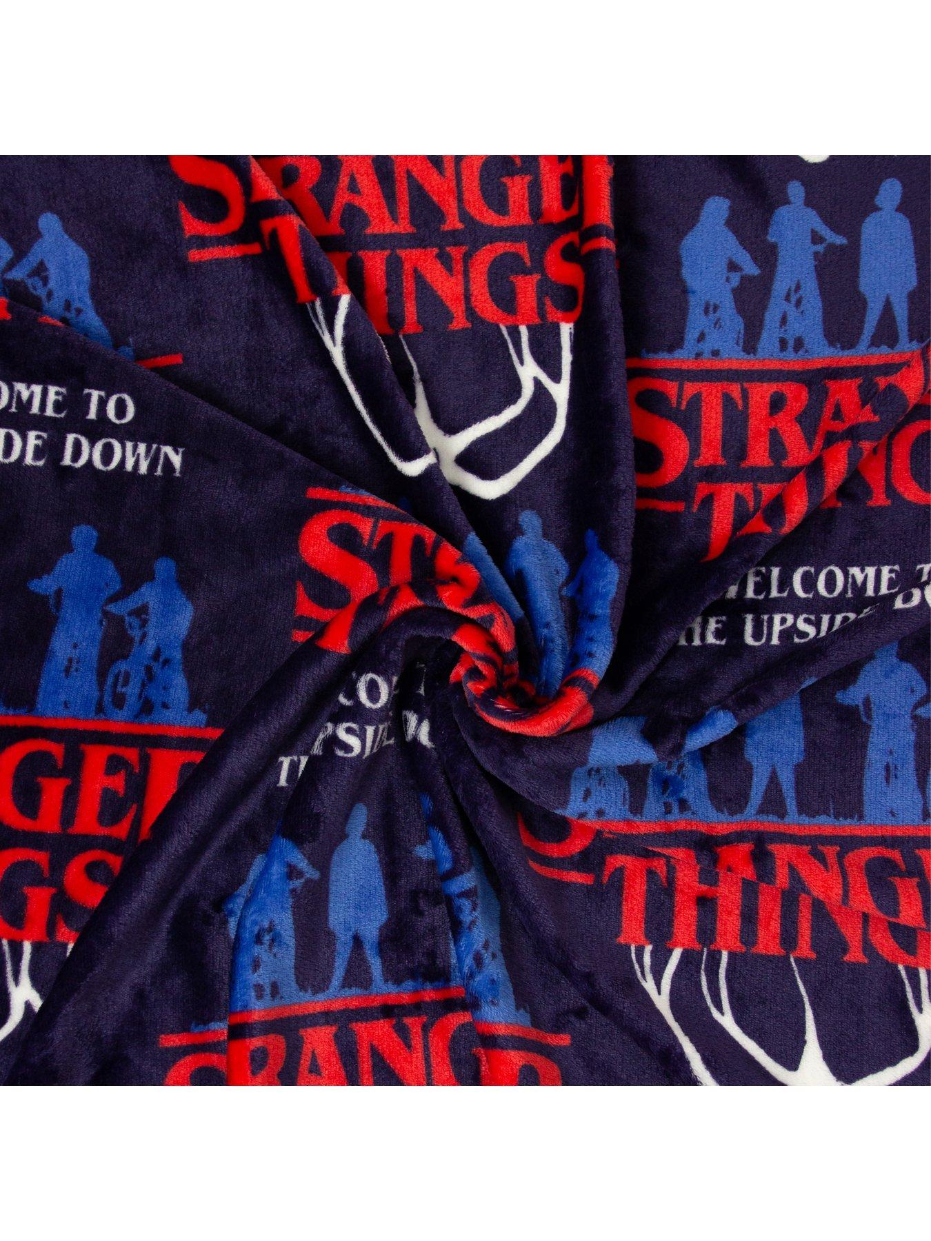 Image 3 of 4 of Stranger Things Flames Fleece Blanket
