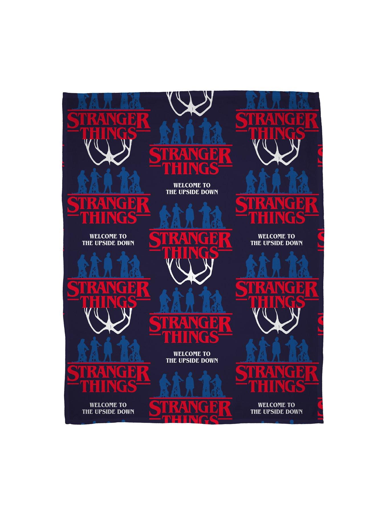 Image 4 of 4 of Stranger Things Flames Fleece Blanket