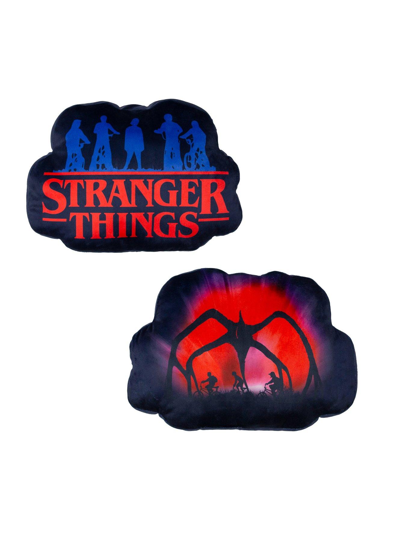 undefined Stranger Things Flames Logo Shaped Cushion