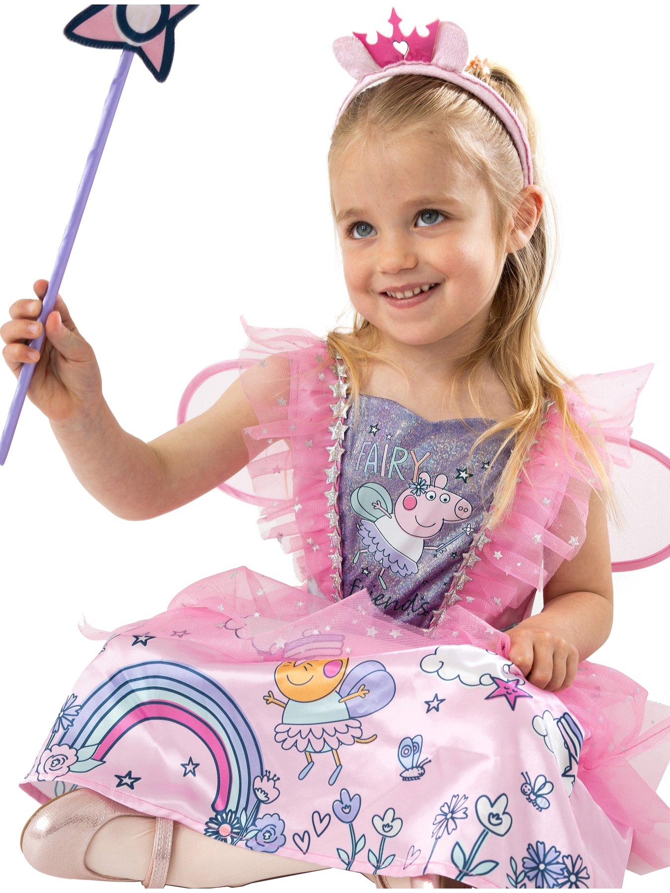 Image 3 of 3 of Peppa Pig Fairy Costume with Wings &amp; Tiara