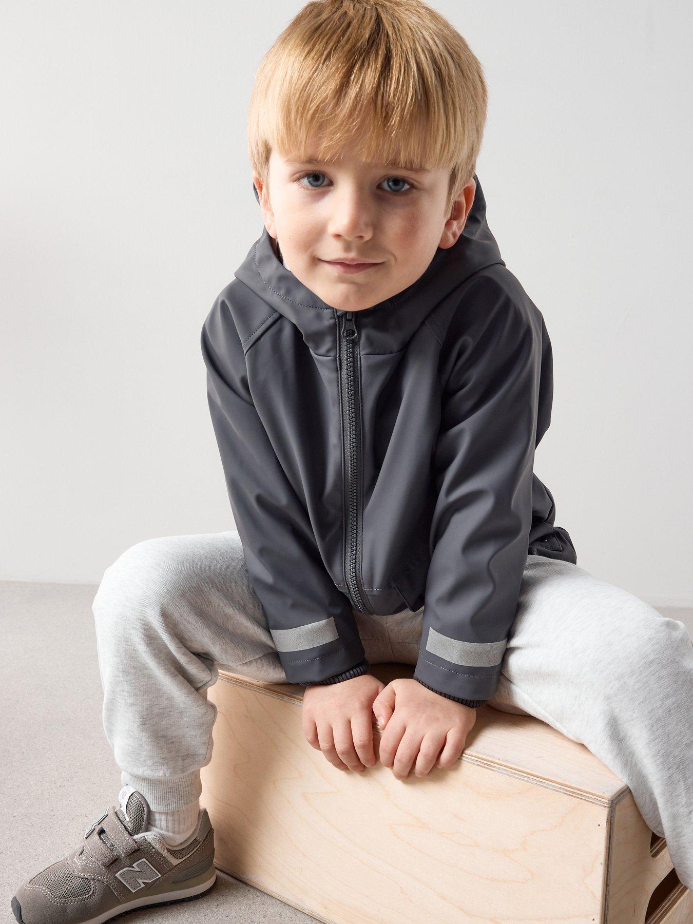 The Very Collection Boys Showerproof Rain Mac - Grey