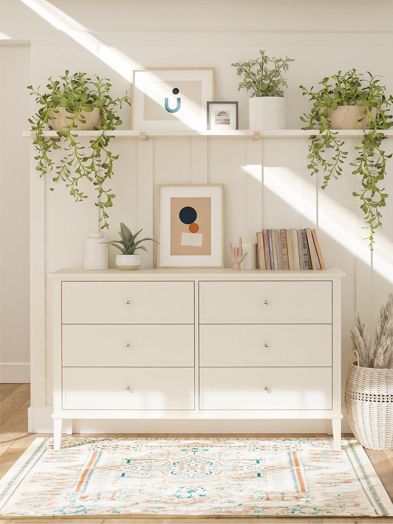 undefined Franklin 6 Drawer Dresser White