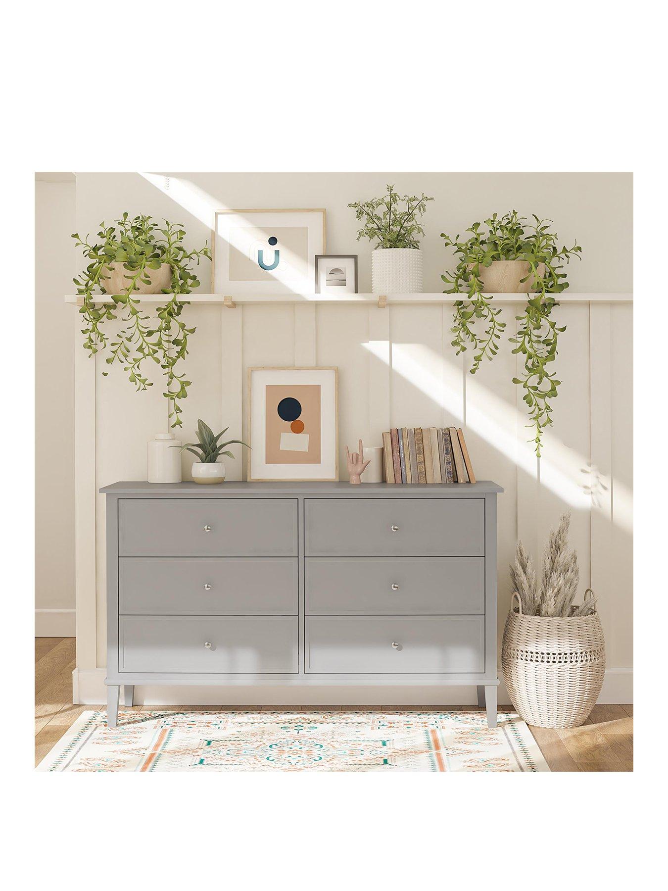 Image 2 of 7 of Dorel Home Franklin 6 Drawer Dresser Grey